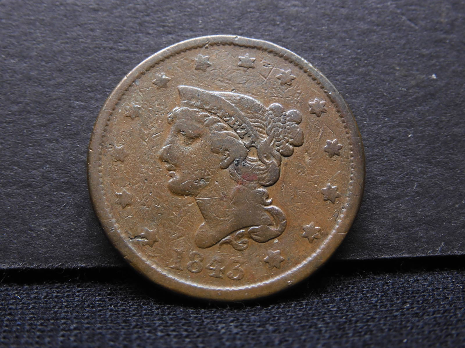 1843 Large Cent Auction