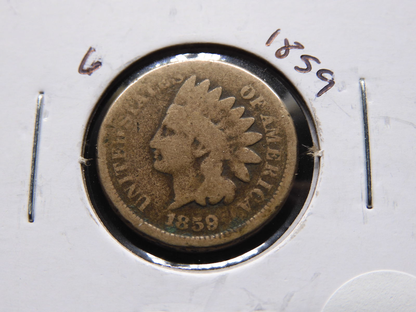 1859 CN Indian Head Penny - First Year! - Nice Starter (1 of 3)