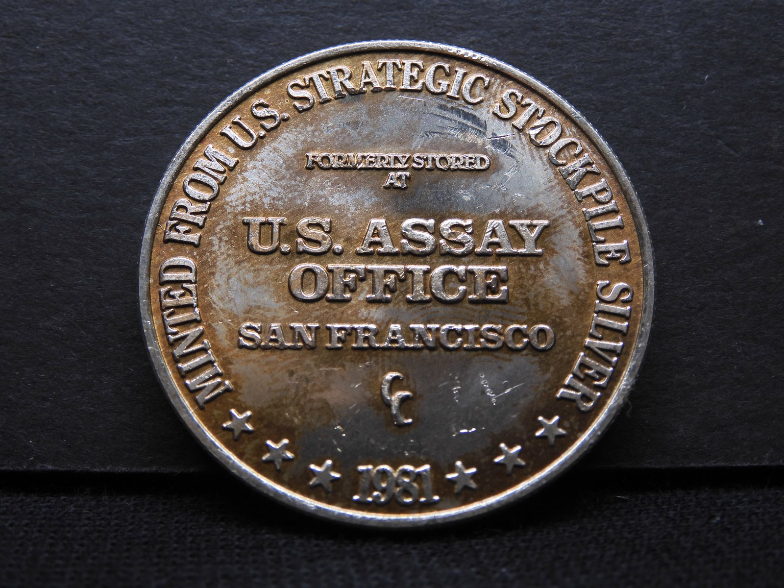 1981 Silver Trade Unit .999 1 Troy Ounce Silver: 1981 Silver Trade Unit .999 1 Troy Ounce Silver