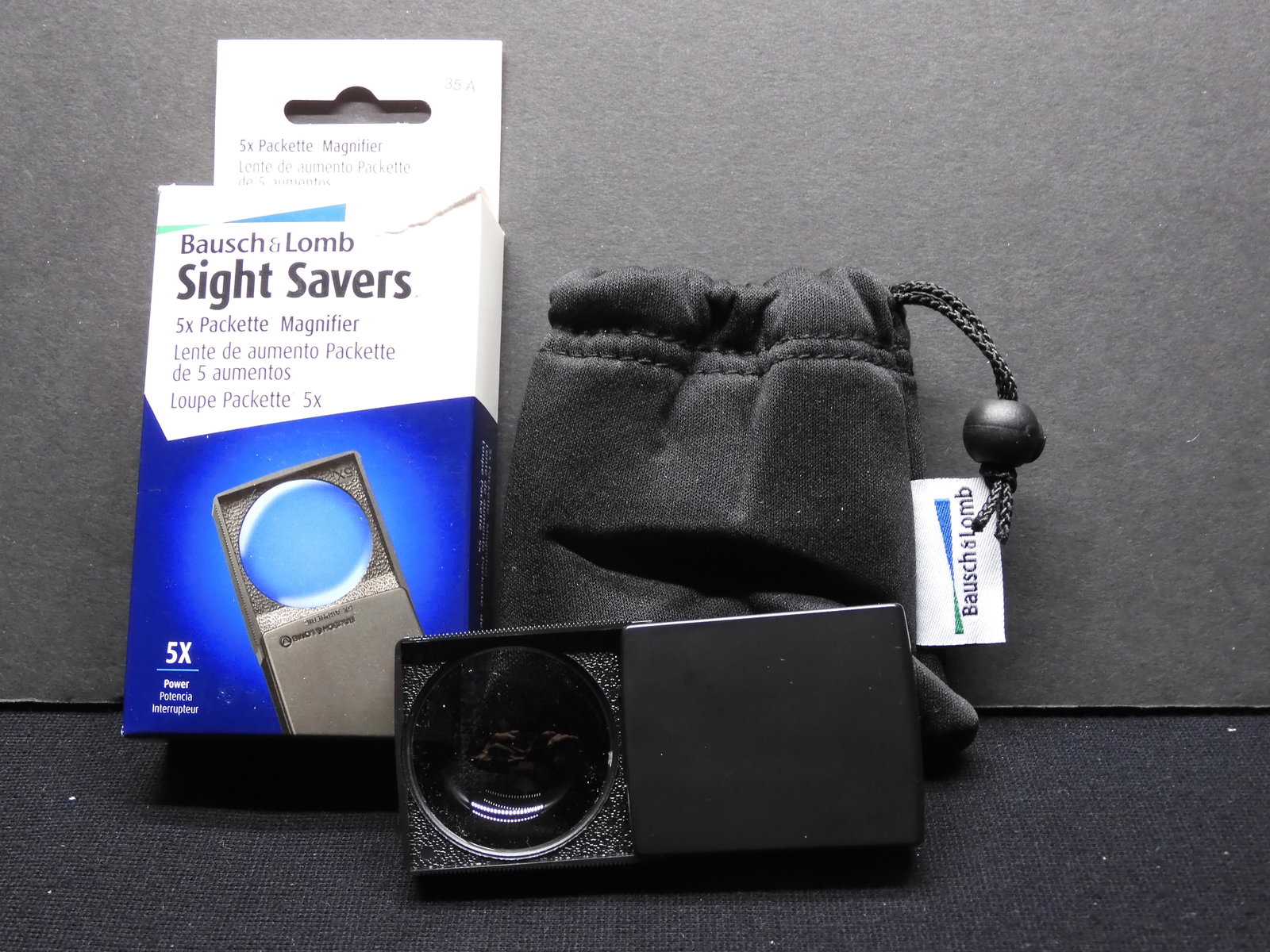 Bausch & Lomb 5 X Packette Magnifier. Brand new in box. The mag used by the pros to grade.: Bausch & Lomb 5 X Packette Magnifier. Brand new in box. The mag used by the pros to grade.