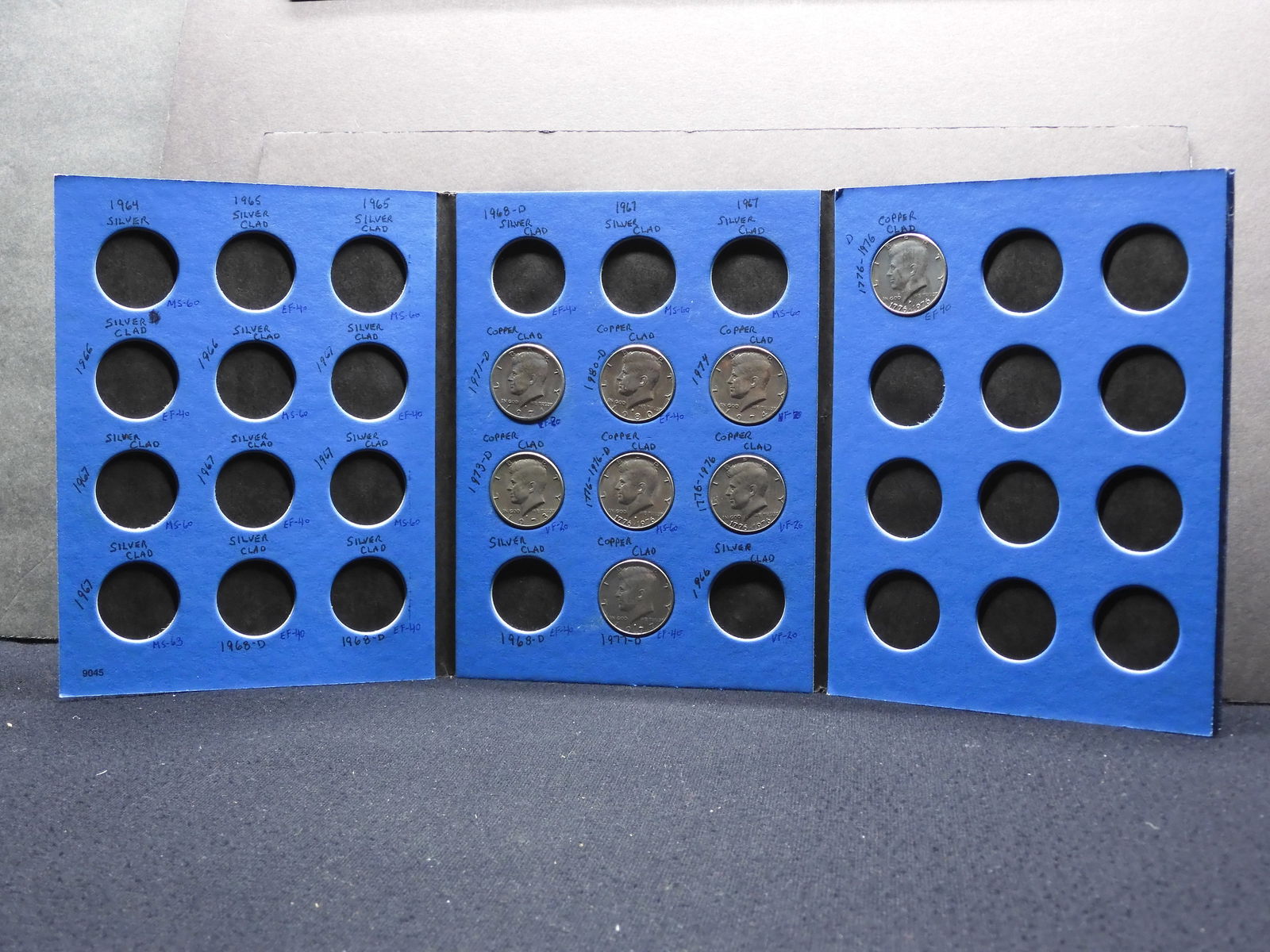 Partial Collection - Kennedy Half Dollars - Whitman Coin Folder (1 of 5)