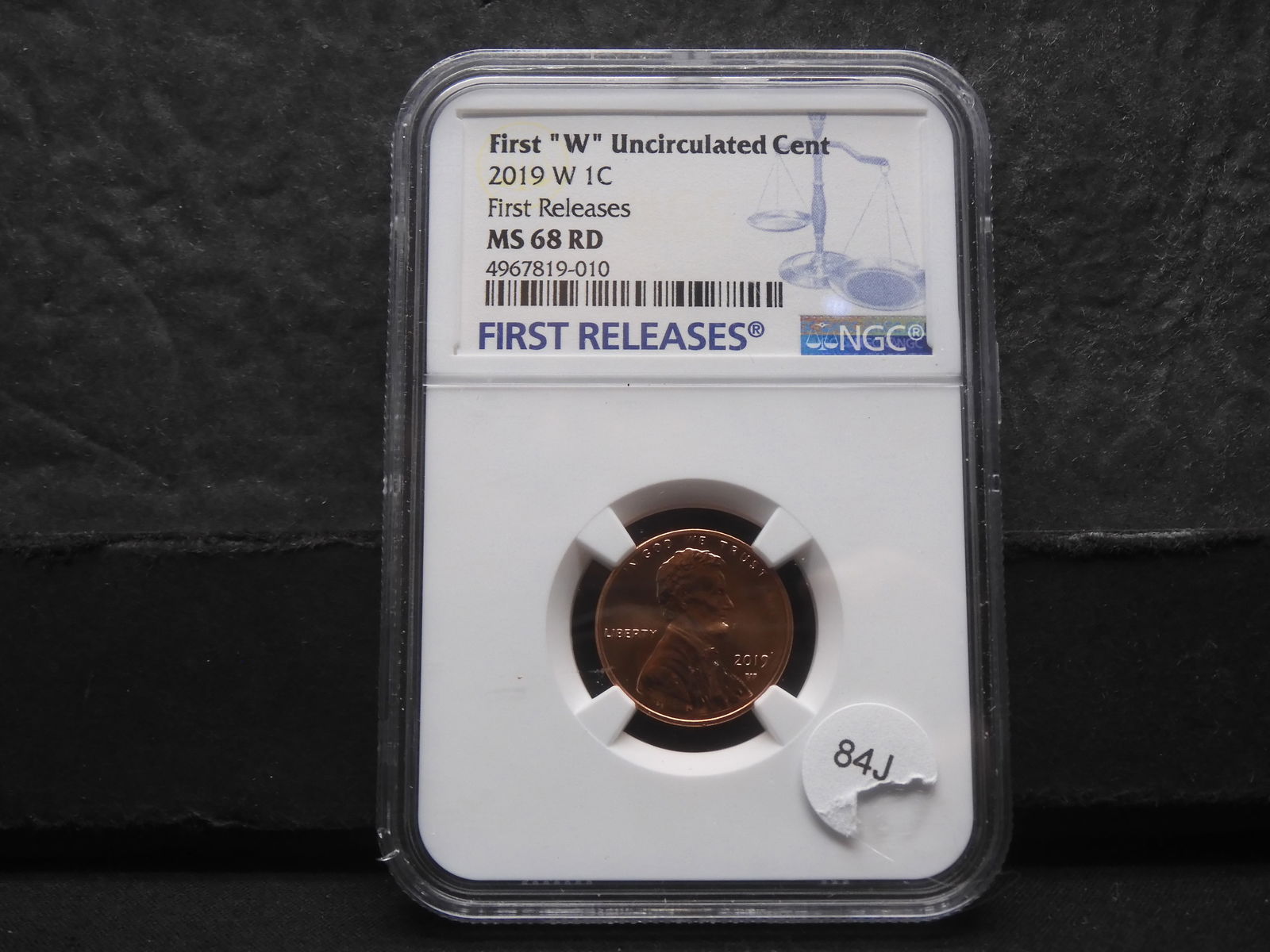 2019W Lincoln Cent (First W / First Releases) Uncirculated MS68 RD (1 of 4)