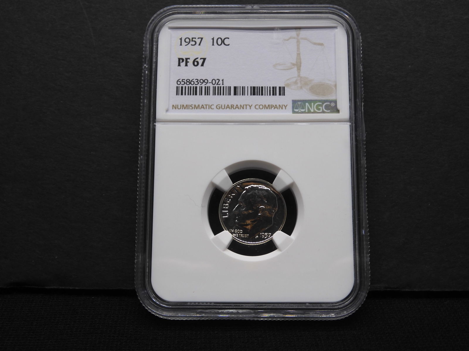 1957 Roosevelt Dime - NGC PF67 (1 of 4)