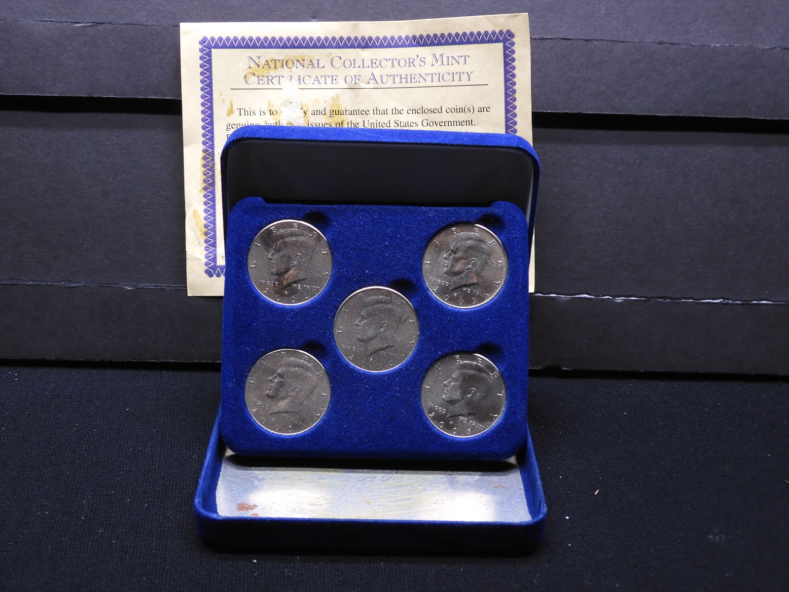 5 Coin Set of Kennedy Half Dollars w/ Case (1 of 4)