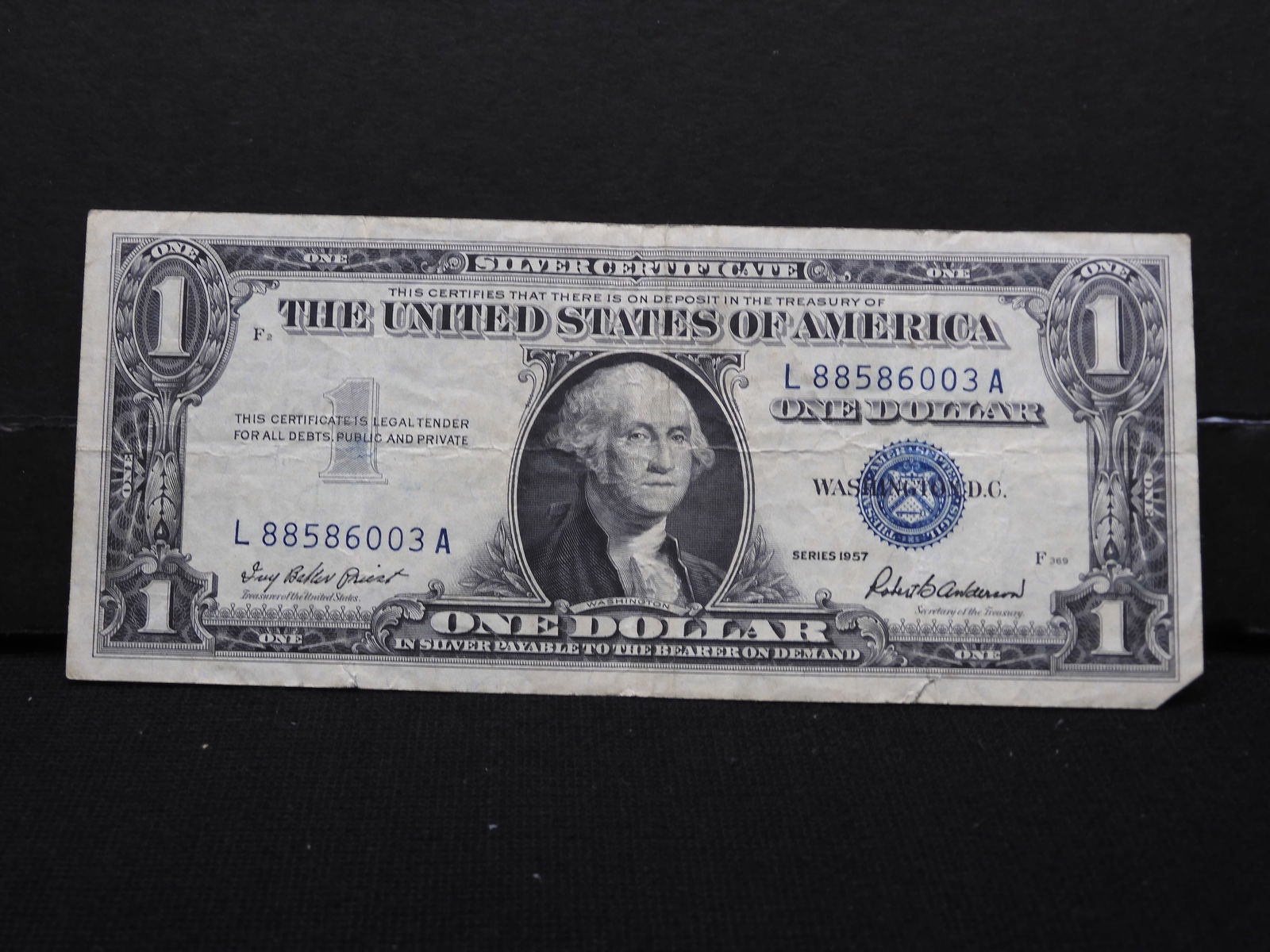 Series 1957 $1.00 Silver Certificate Note (1 of 3)