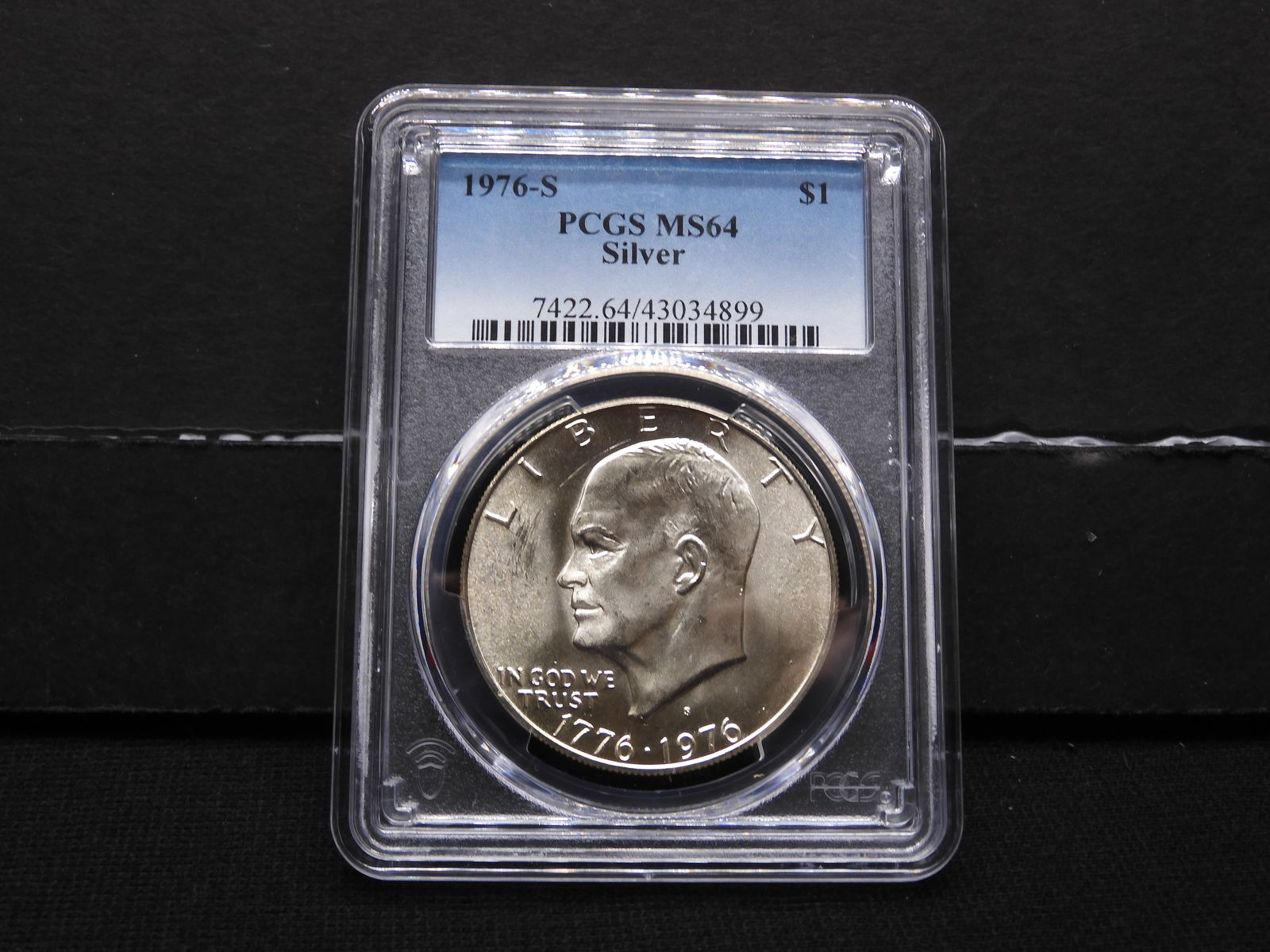 1976-S Eisenhower Bicentennial Silver Dollar - PCGS MS64 (1 of 4)