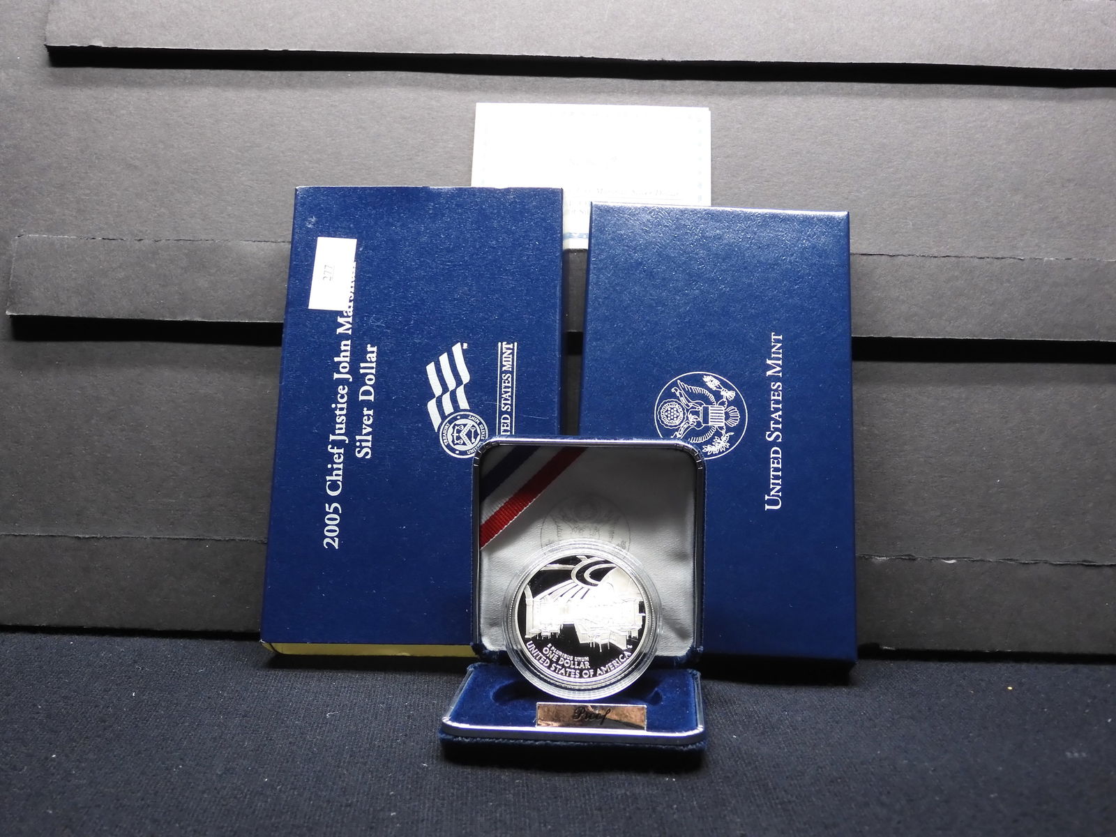 2005-P Chief Justice John Marshall Proof Silver Dollar - OGP: 2005-P Chief Justice John Marshall Proof Silver Dollar - OGP