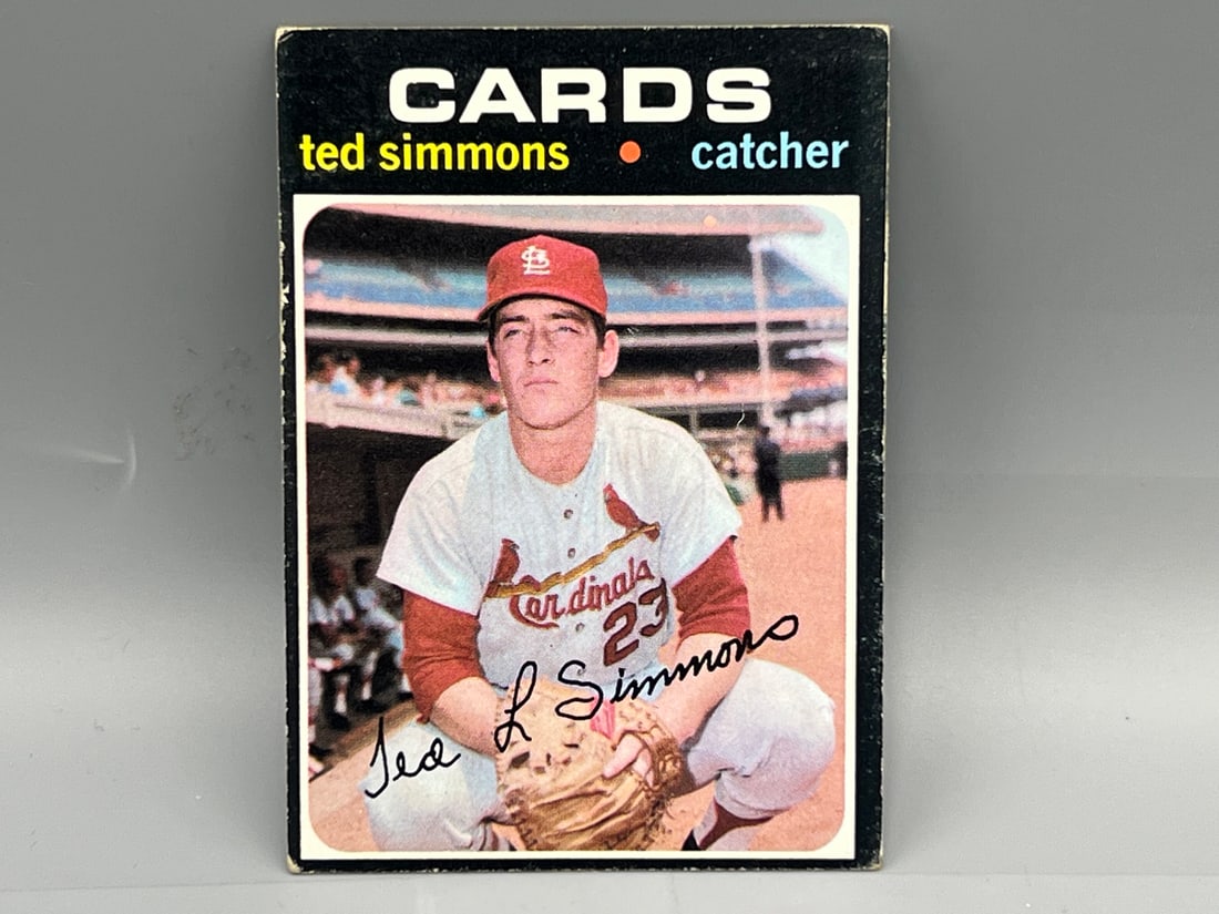 1971 Topps Ted Simmons RC #117: 1971 Topps Ted Simmons RC #117