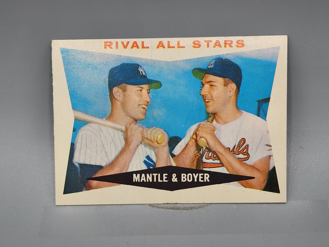 1960 Topps Rival All Stars #160 - Mickey Mantle/Ken Boyer (1 of 2)