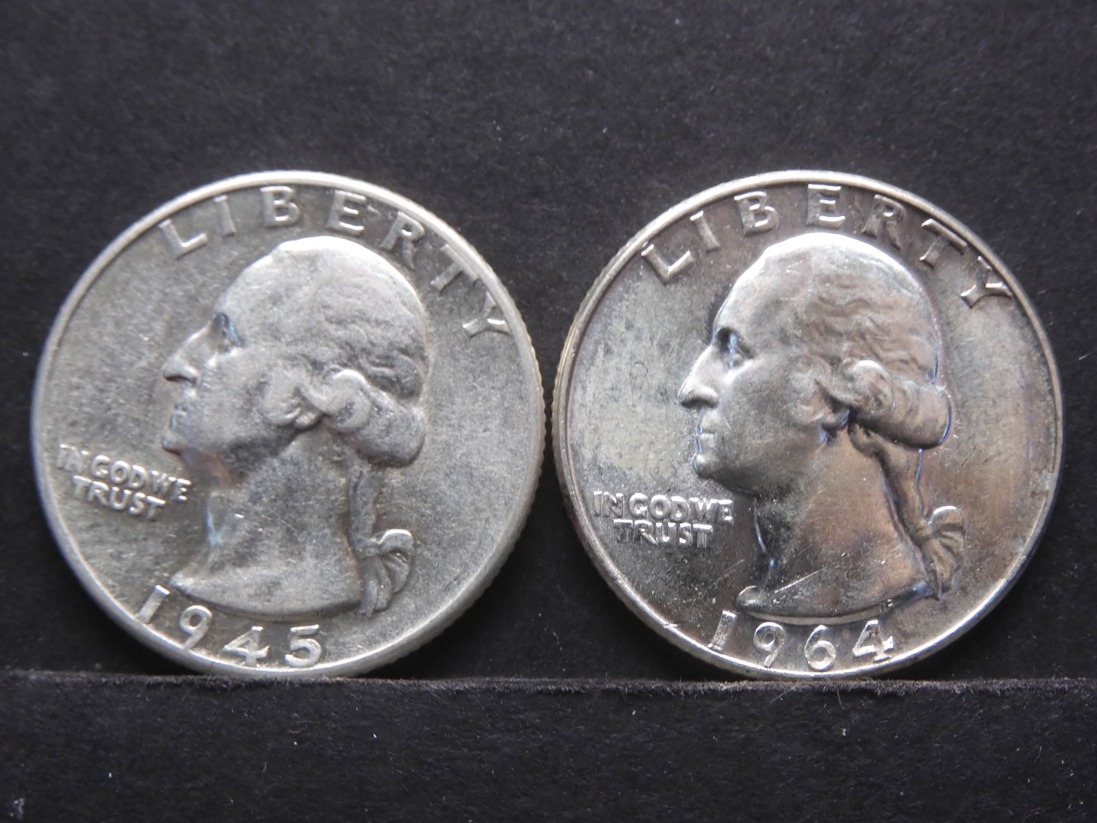 1945 AU , 1964 BU Washington Quarters (1 of 2)