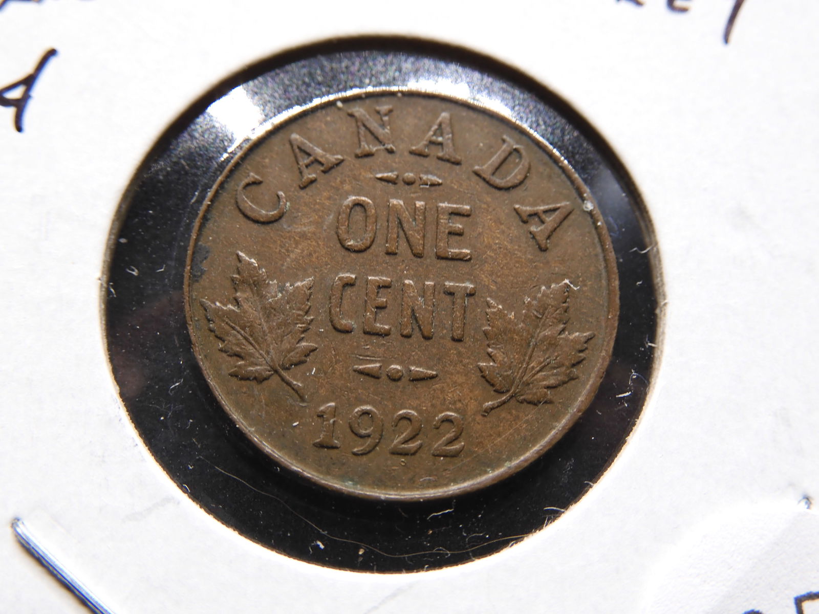 1922 Canada 1c. Semi-Key. (1 of 3)