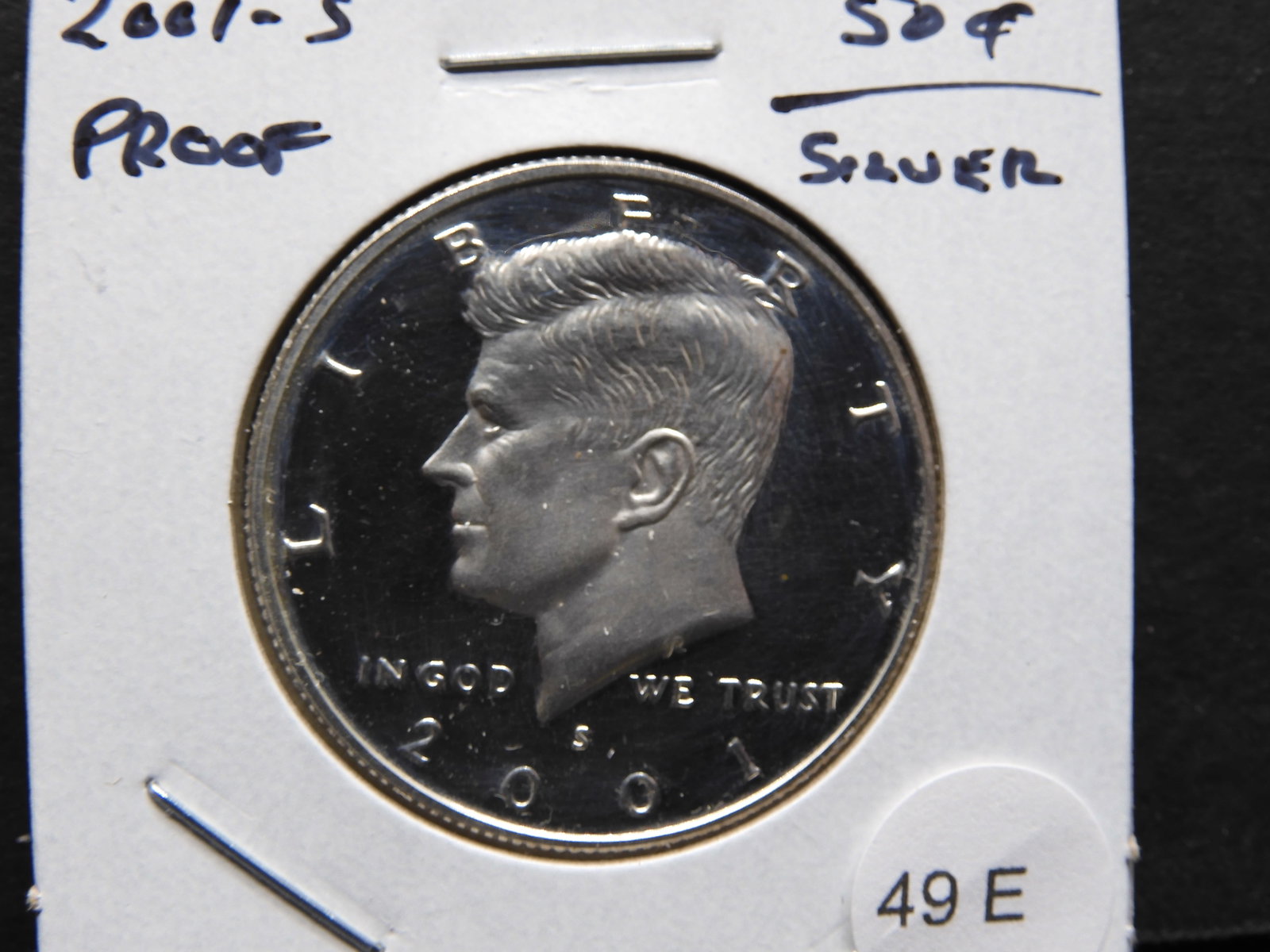 2001-S Proof Silver Kennedy 50c.: 2001-S Proof Silver Kennedy 50c.