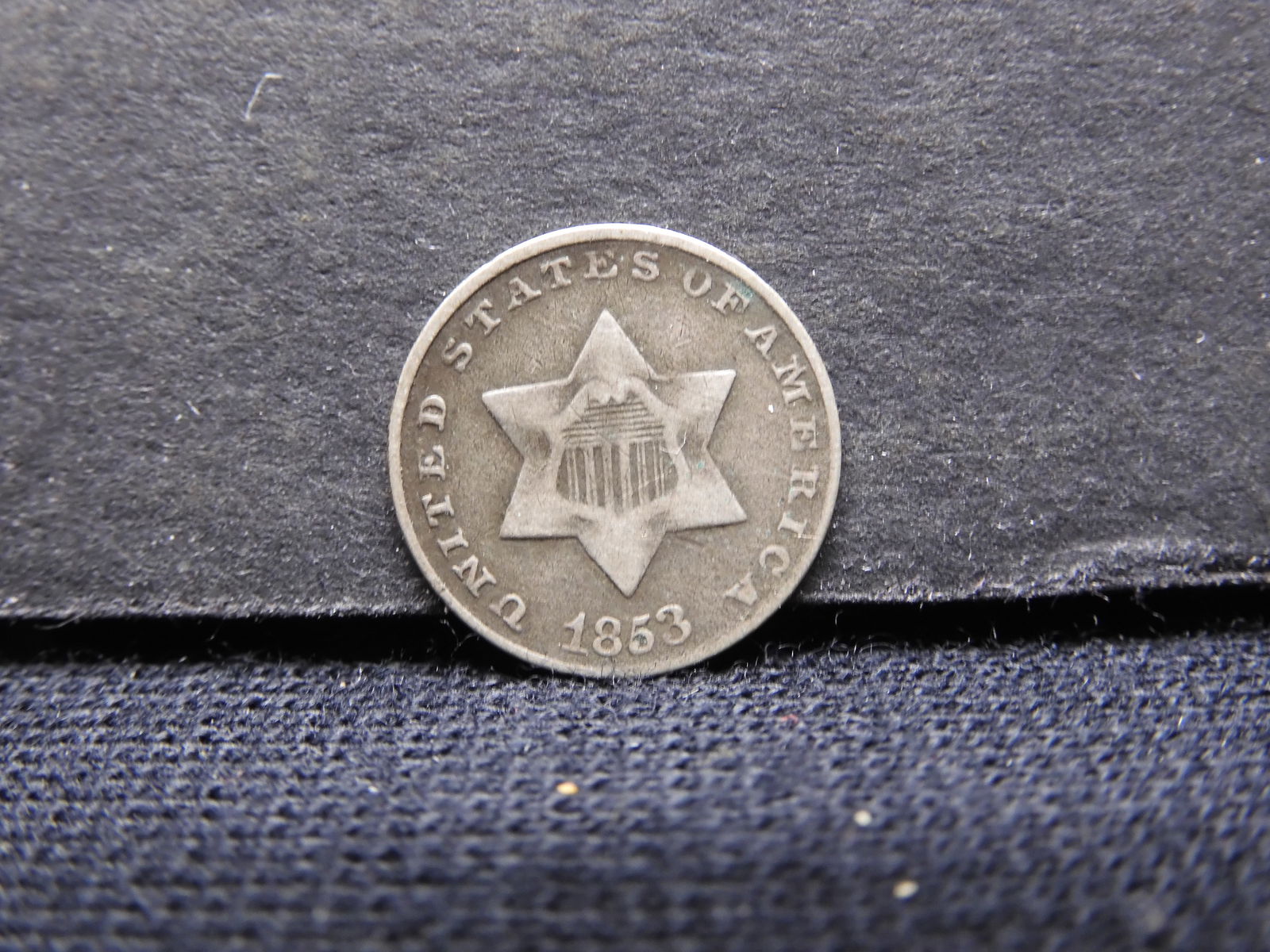 1853 3 Cents Silver (Trime) (1 of 2)