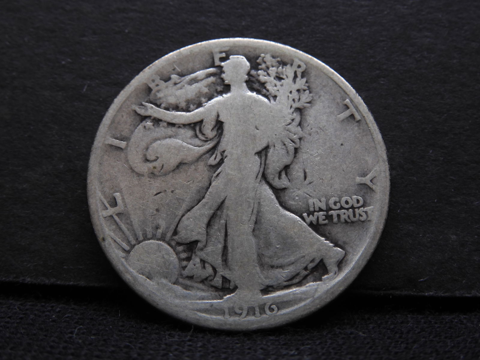 1916 Key Date U.S. Walking Liberty Half Dollar. (1 of 2)