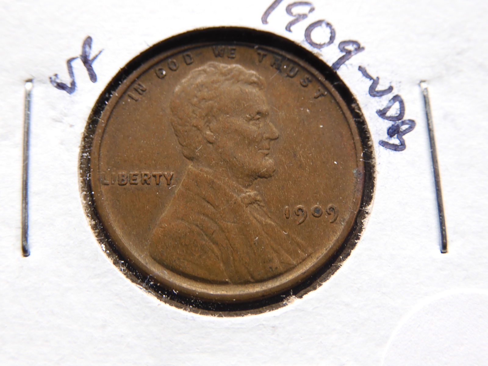 1909-VDB Wheat Penny - Full Wheat Ears! (1 of 3)