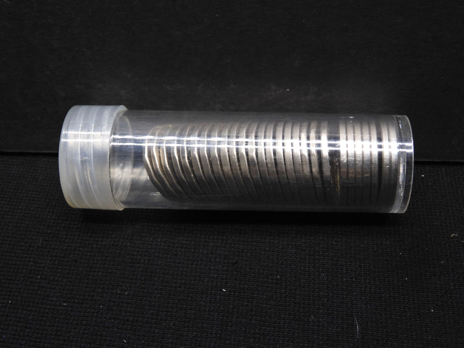 Tube of 27 Assorted Canadian Five Cents (1 of 3)