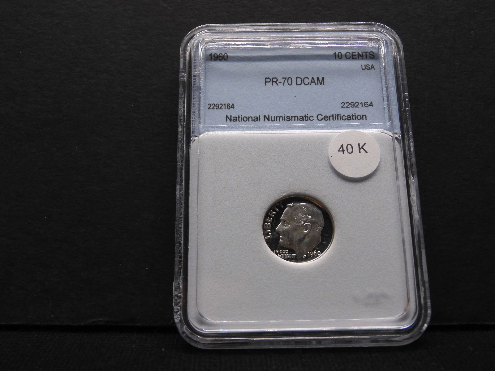 1960 (SILVER) NNC PR 70 Deep Cameo - Roosevelt Dime - PERFECT GRADE - RARE (1 of 4)