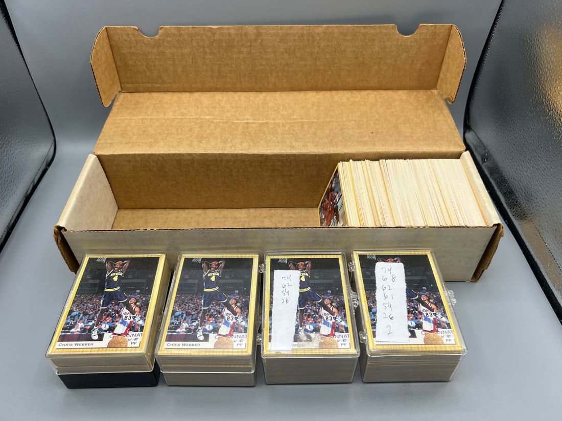Lot of (4) 1993 Classic Basketball Sets - 2 Sets Are Complete & 2 Sets Are Near Complete - Chris (1 of 2)