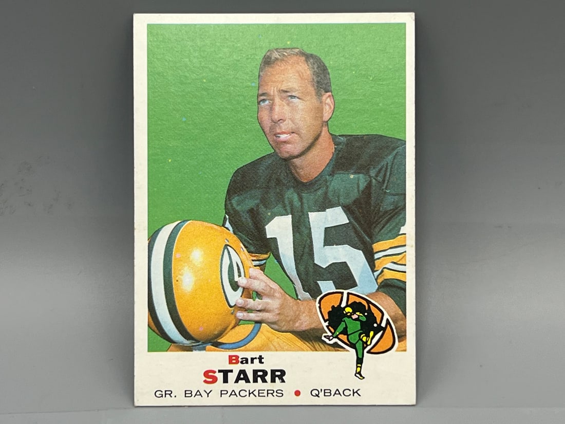 1969 Topps #215 Bart Starr (HOF) / Packers (1 of 2)