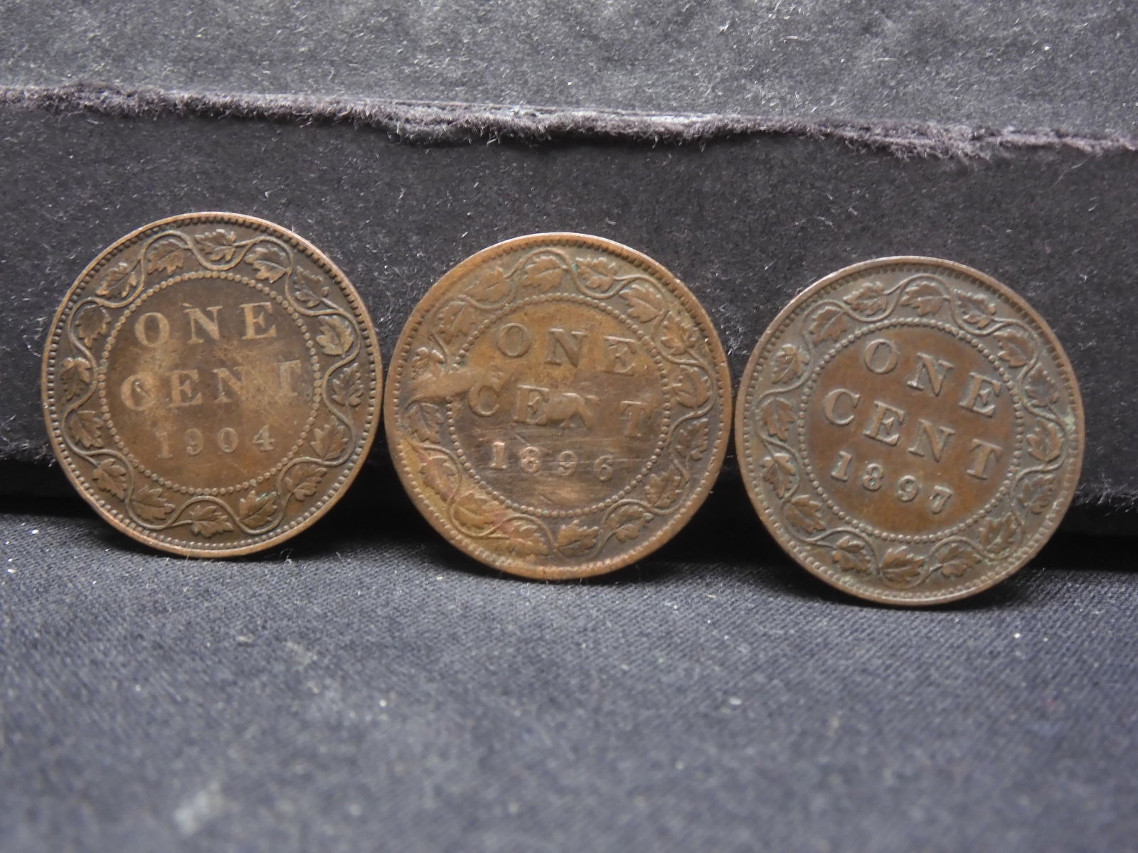 1896, 1897 & 1904 Large Cent from Canada (1 of 2)