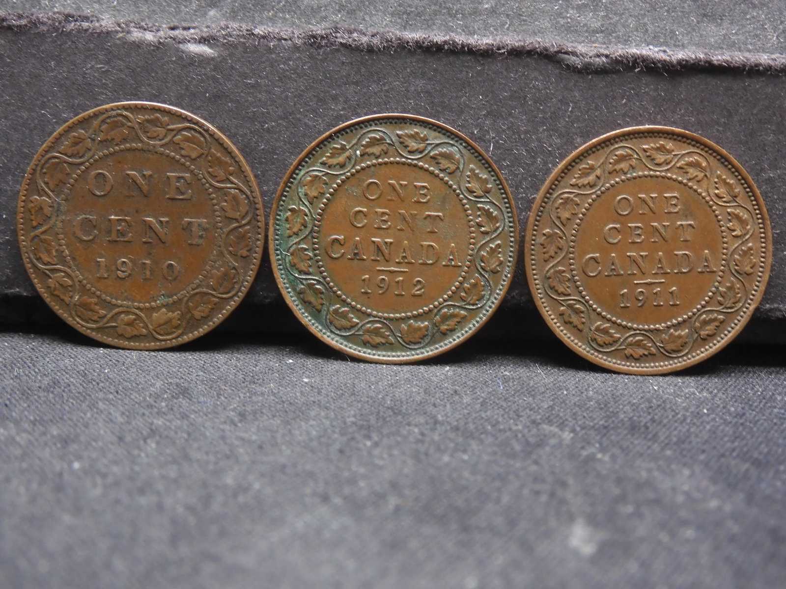 1910, 1911 & 1912 Large Cent from Canada: 1910, 1911 & 1912 Large Cent from Canada