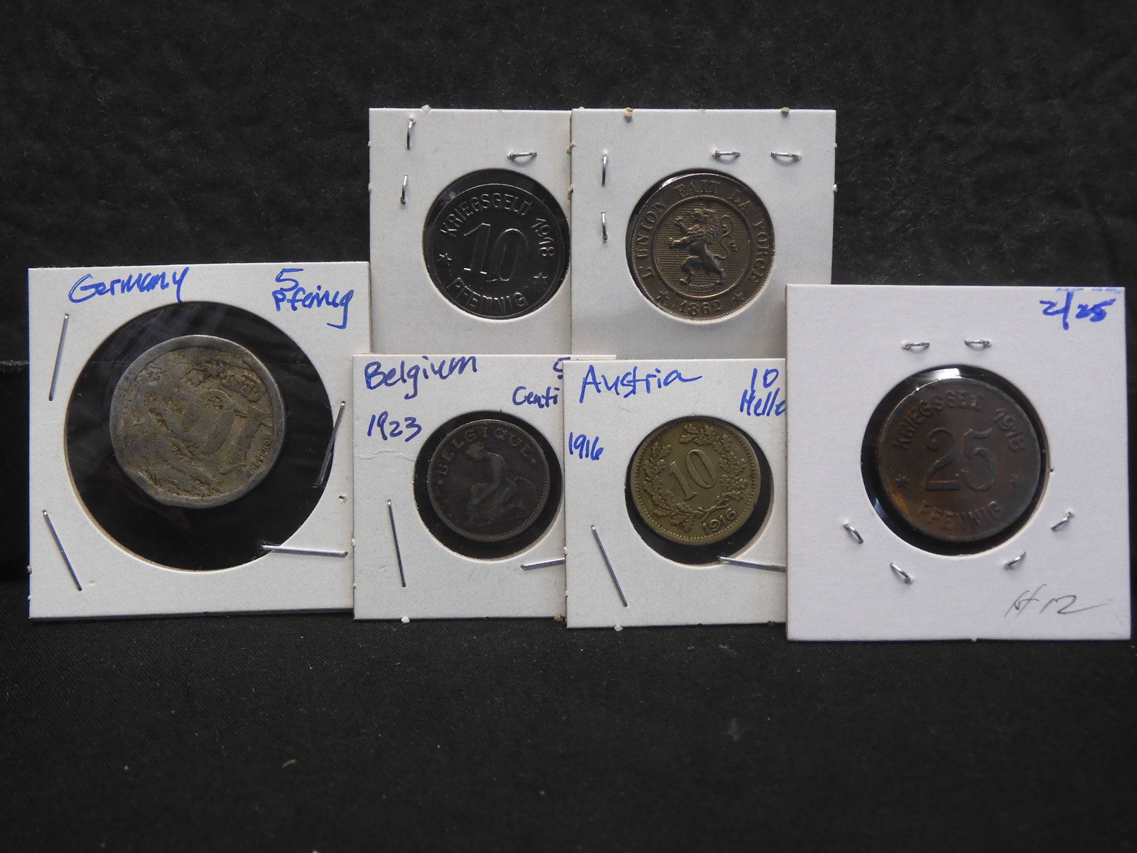 6 AUSTRIA, BELGIUM, GERMANY (Foreign Coins): 6 AUSTRIA, BELGIUM, GERMANY (Foreign Coins)