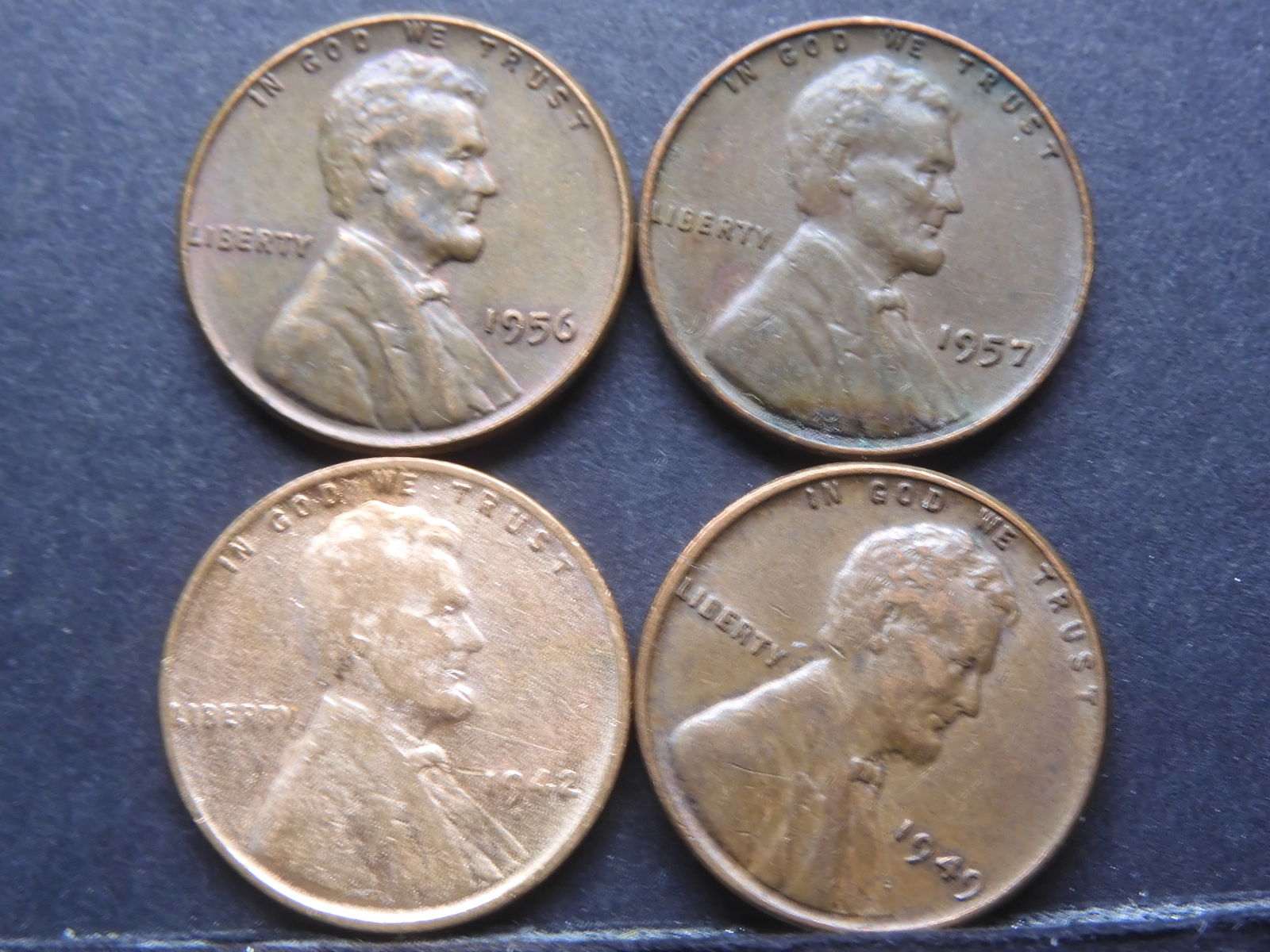 1942, 49, 56, 57-P Lincoln Wheat Cents (1 of 2)
