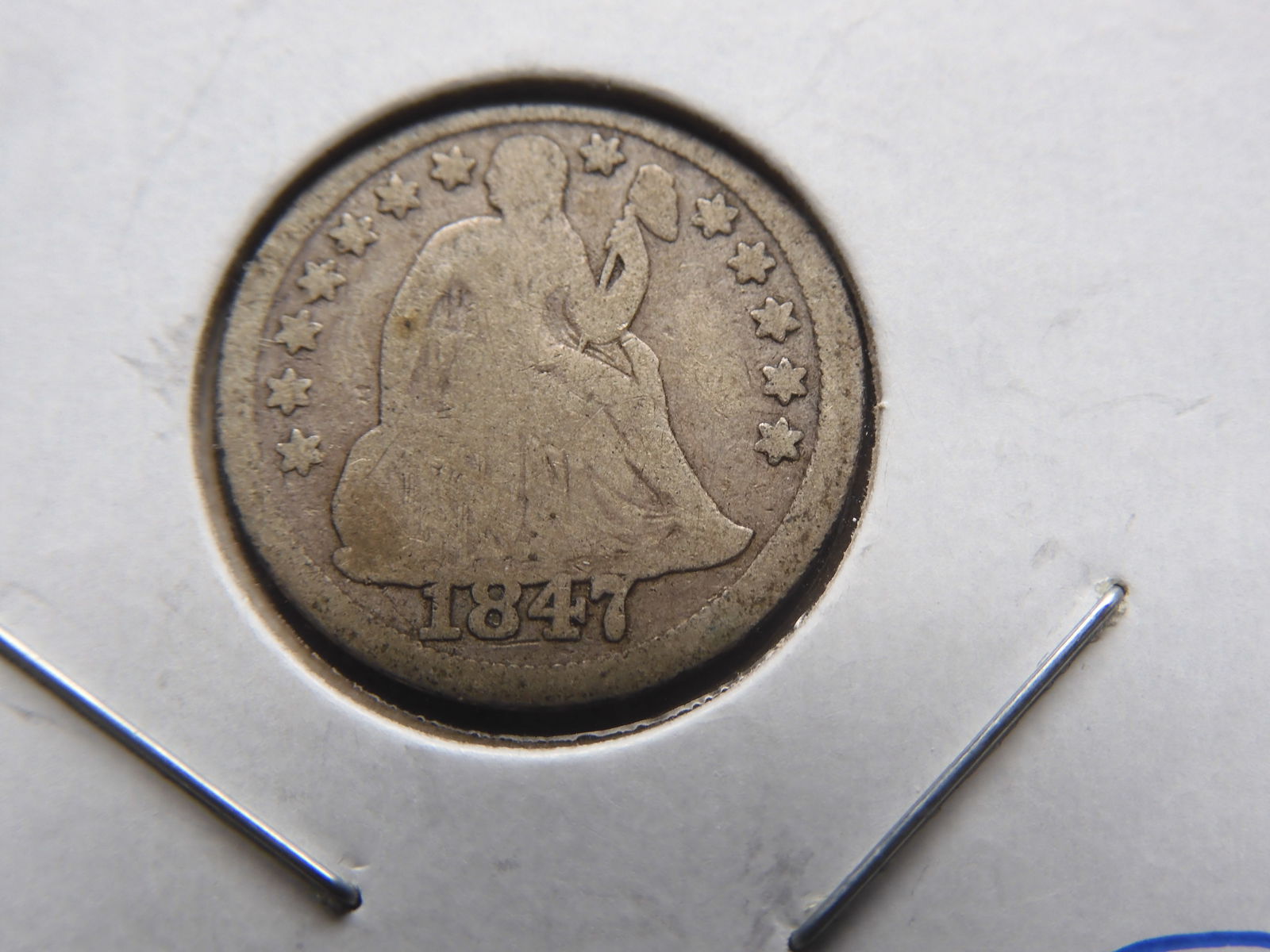 1847 Good - Seated Dime (1 of 3)