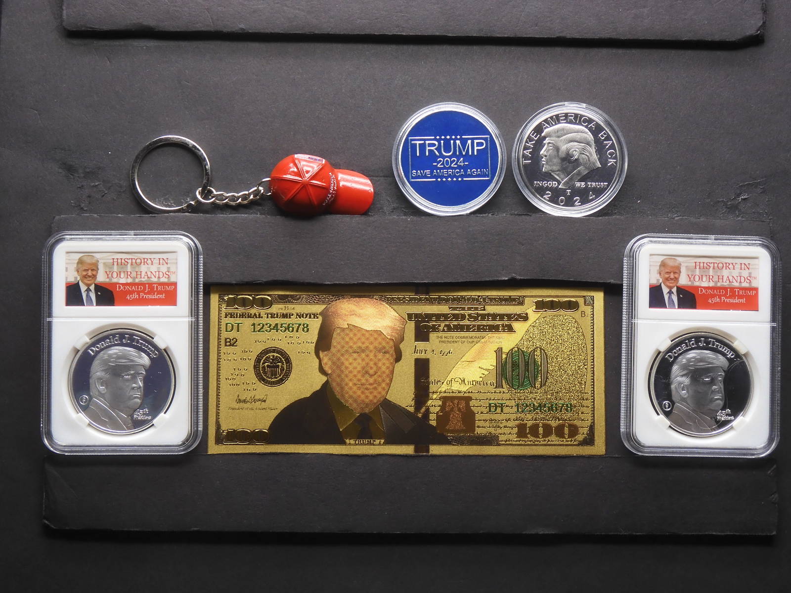 Lot Of Misc. Donald Trump Collectibles Auction