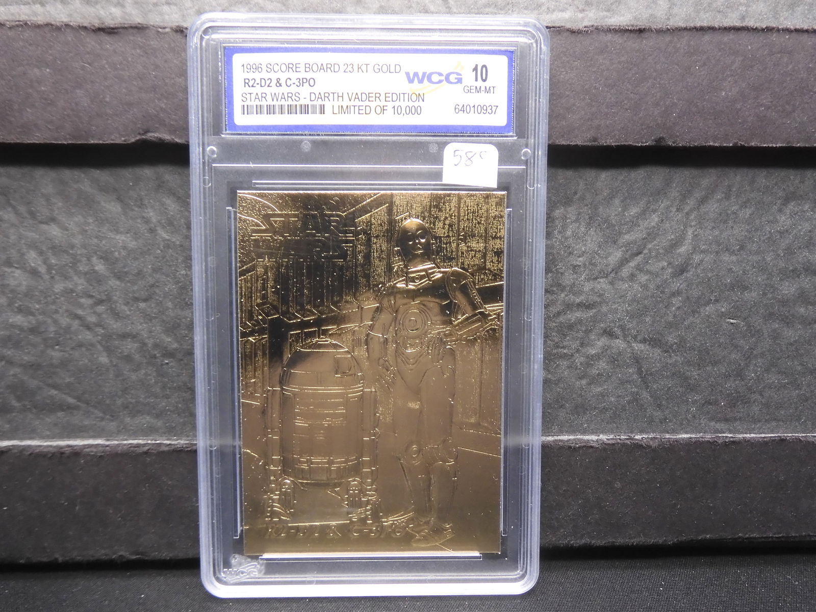 Star Wars, R2-D2 & C-3PO, 23KT Gold, Sealed, Darth Vader Edition, limited to 10K mintage (1 of 2)