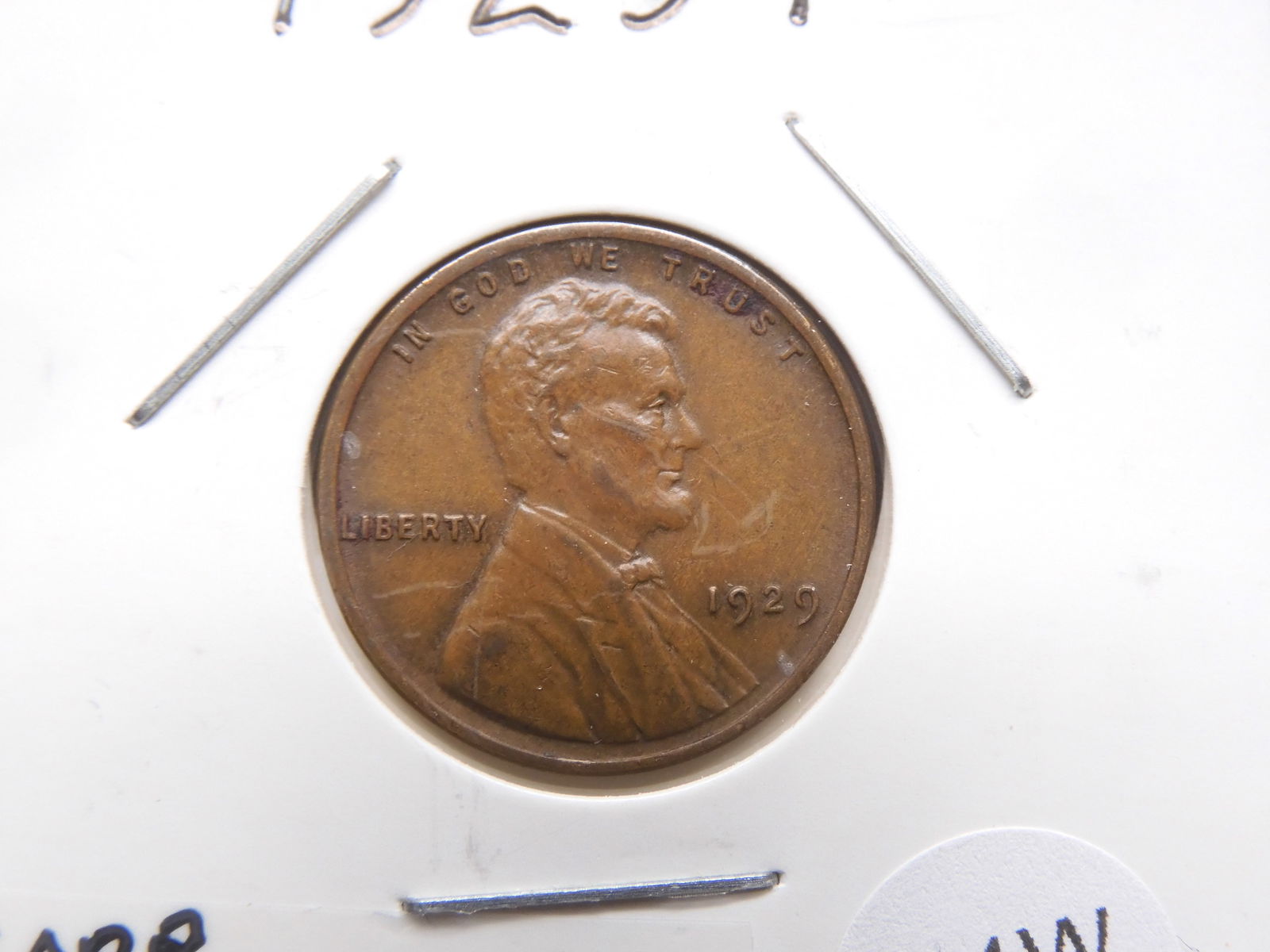 1929 P Lincoln Wheat cent - AU   Sharp Strike (1 of 3)
