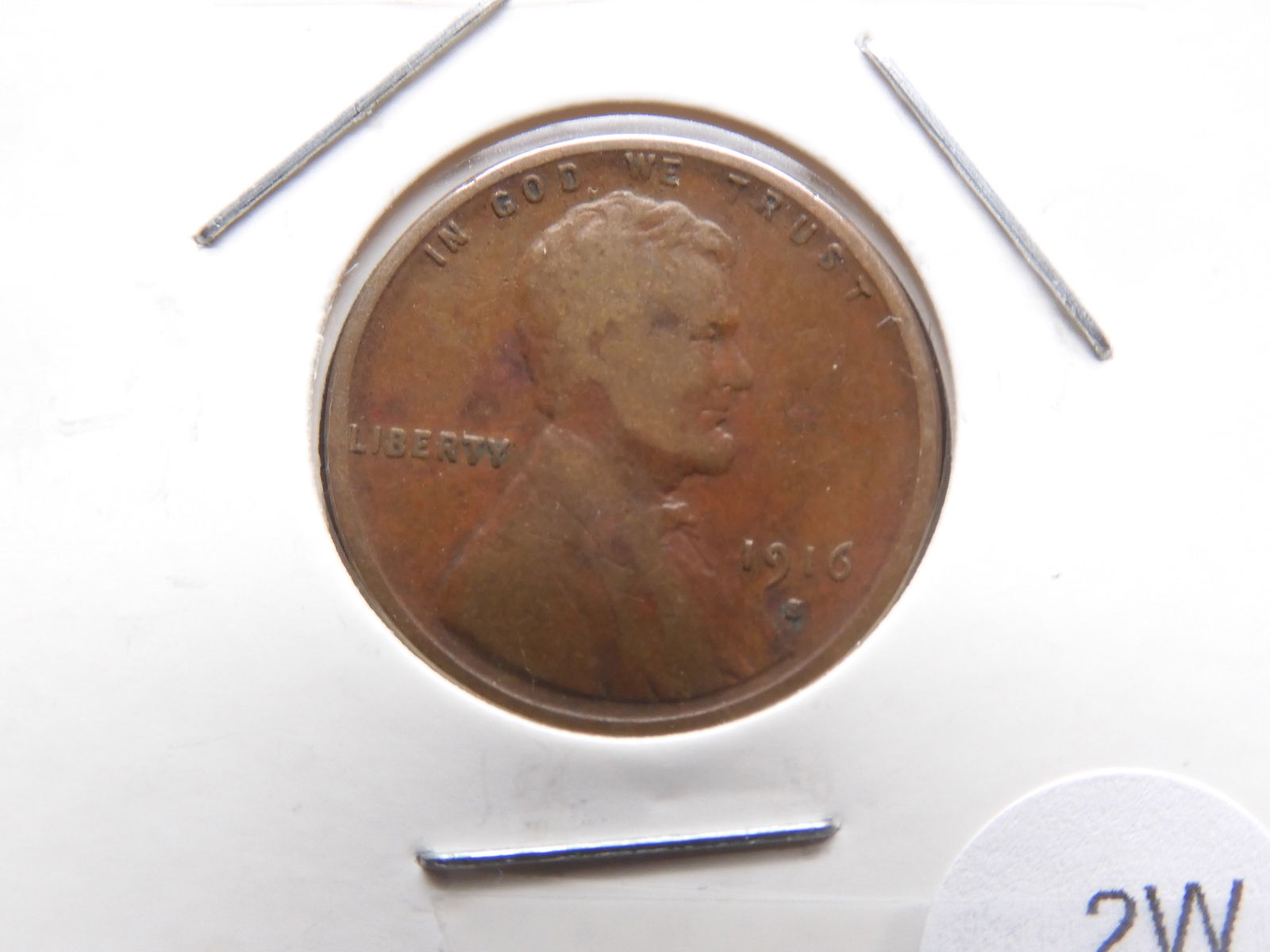 1916 S Lincoln Wheat cent - Vgood Cond (1 of 3)