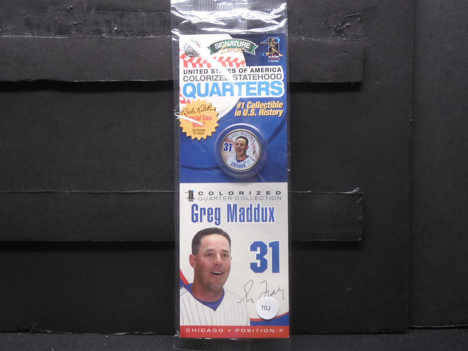 2001D New York State Quarter - Greg Maddux #31 - Signature Collectible Coin: 2001D New York State Quarter - Greg Maddux #31 - Signature Collectible Coin