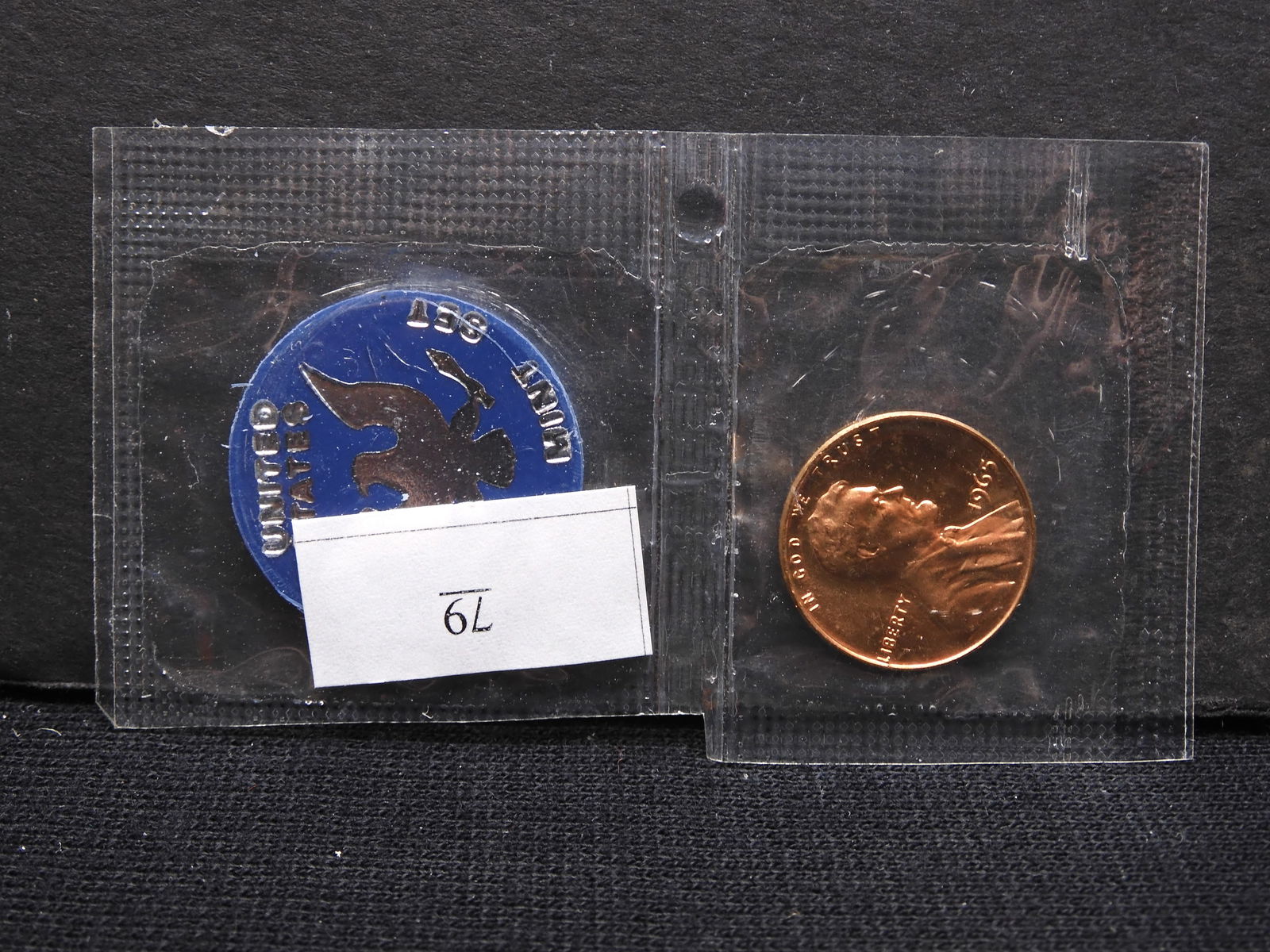1965 SMS Special Mint Set Lincoln Cent - UNC (1 of 3)