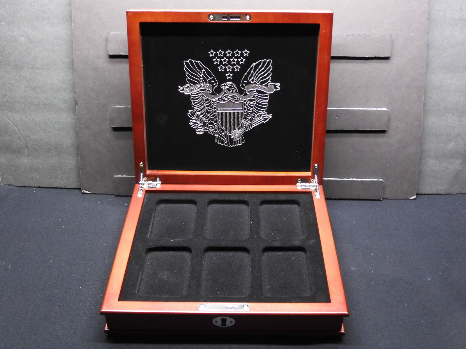 EMPTY Wooden Case - Beautiful and Labeled "The Complete American Eagle Silver Dollar" (1 of 4)