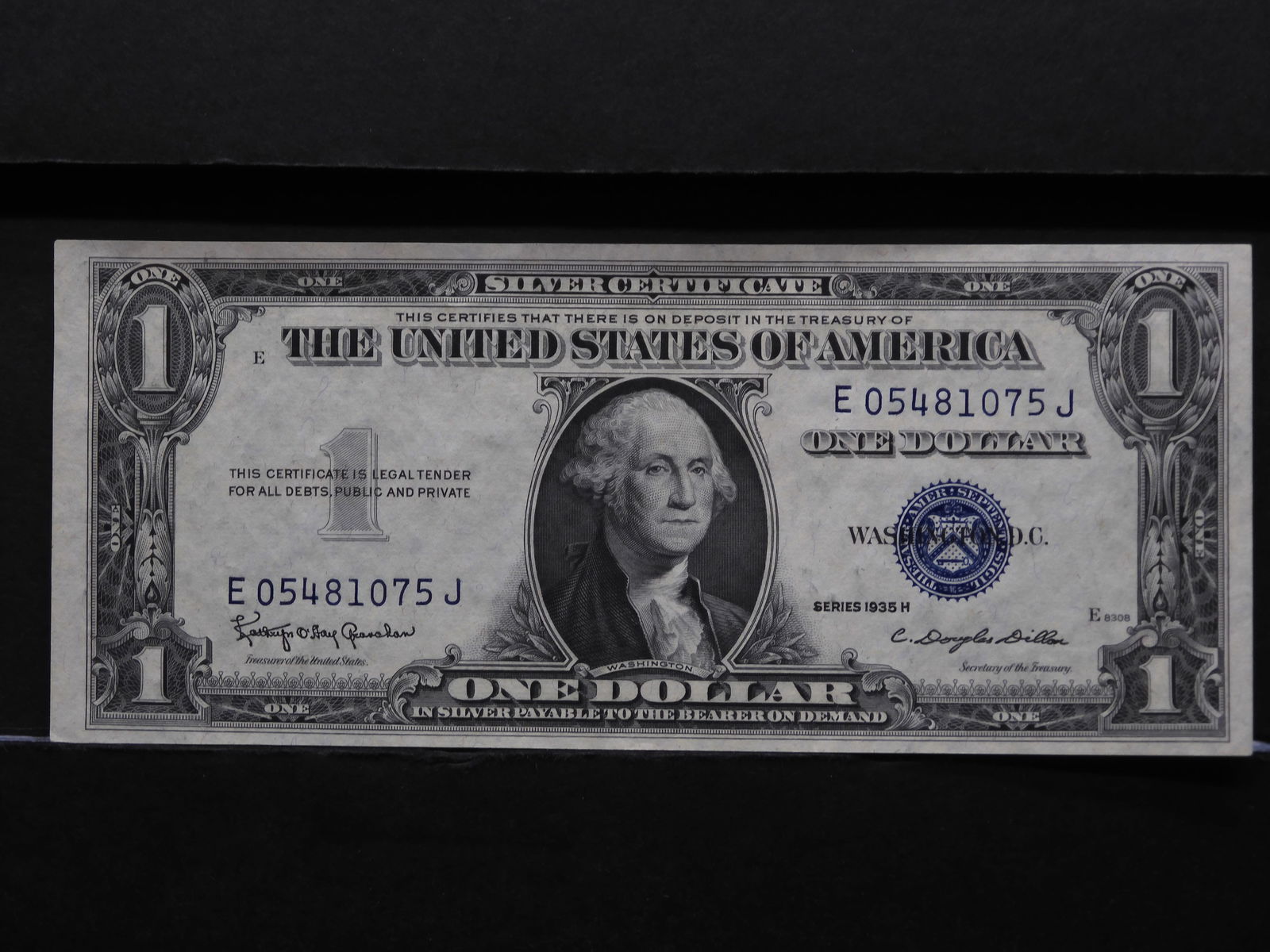 Series 1935-H  $1.00 Silver Certificate Note (1 of 3)
