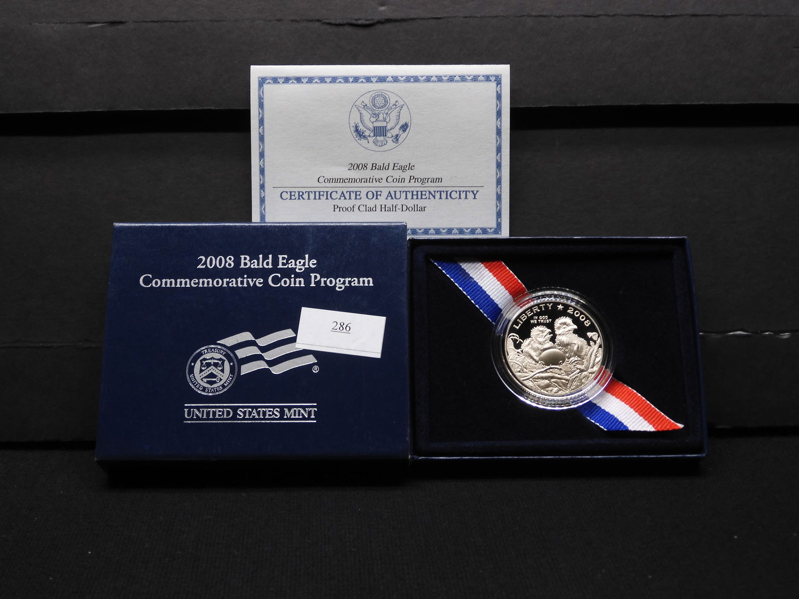 2008-S Bald Eagle Proof Clad Half Dollar - OGP (1 of 4)