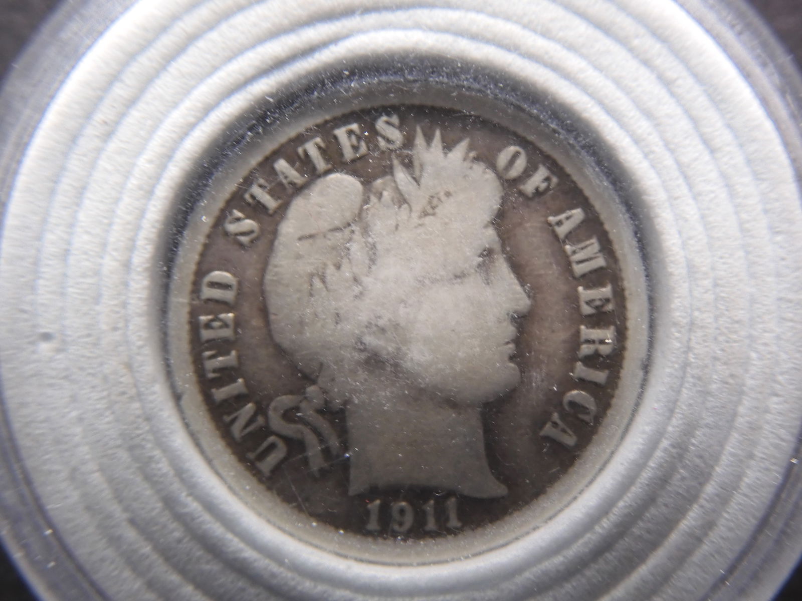 1911 Silver Barber Dime (1 of 2)