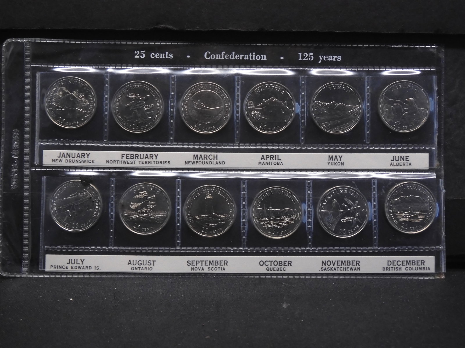 12 Commemorative 25 Cent Coins from Canada: 12 Commemorative 25 Cent Coins from Canada