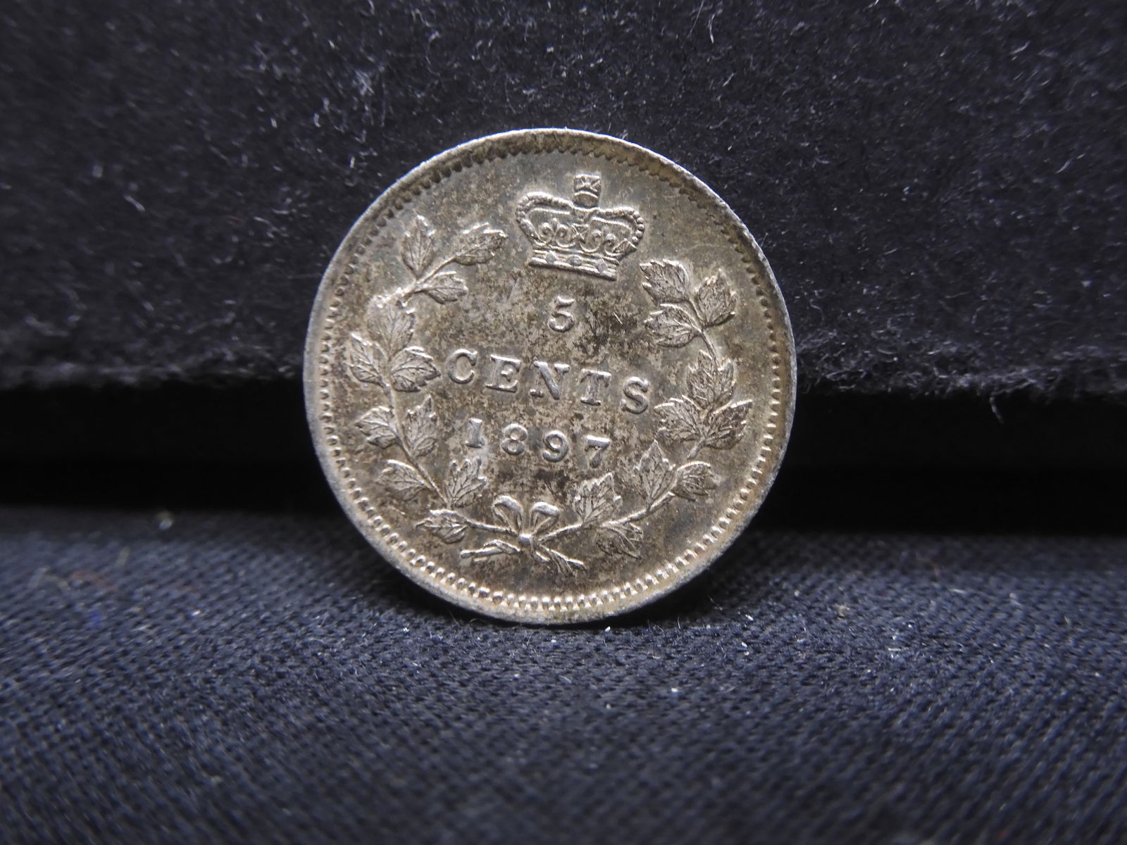 1897 5 Cents from Canada 92.5% Silver (1 of 2)