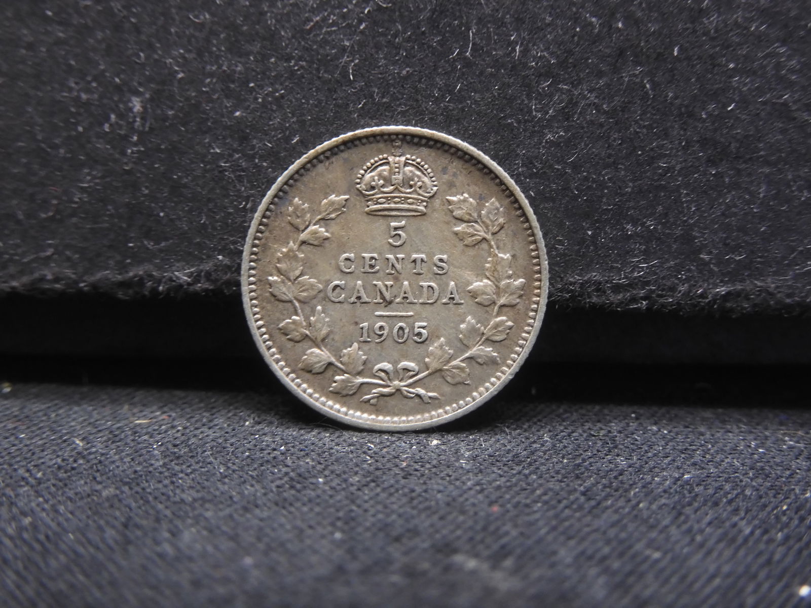 1905 5 Cents from Canada 92.5% Silver (1 of 2)