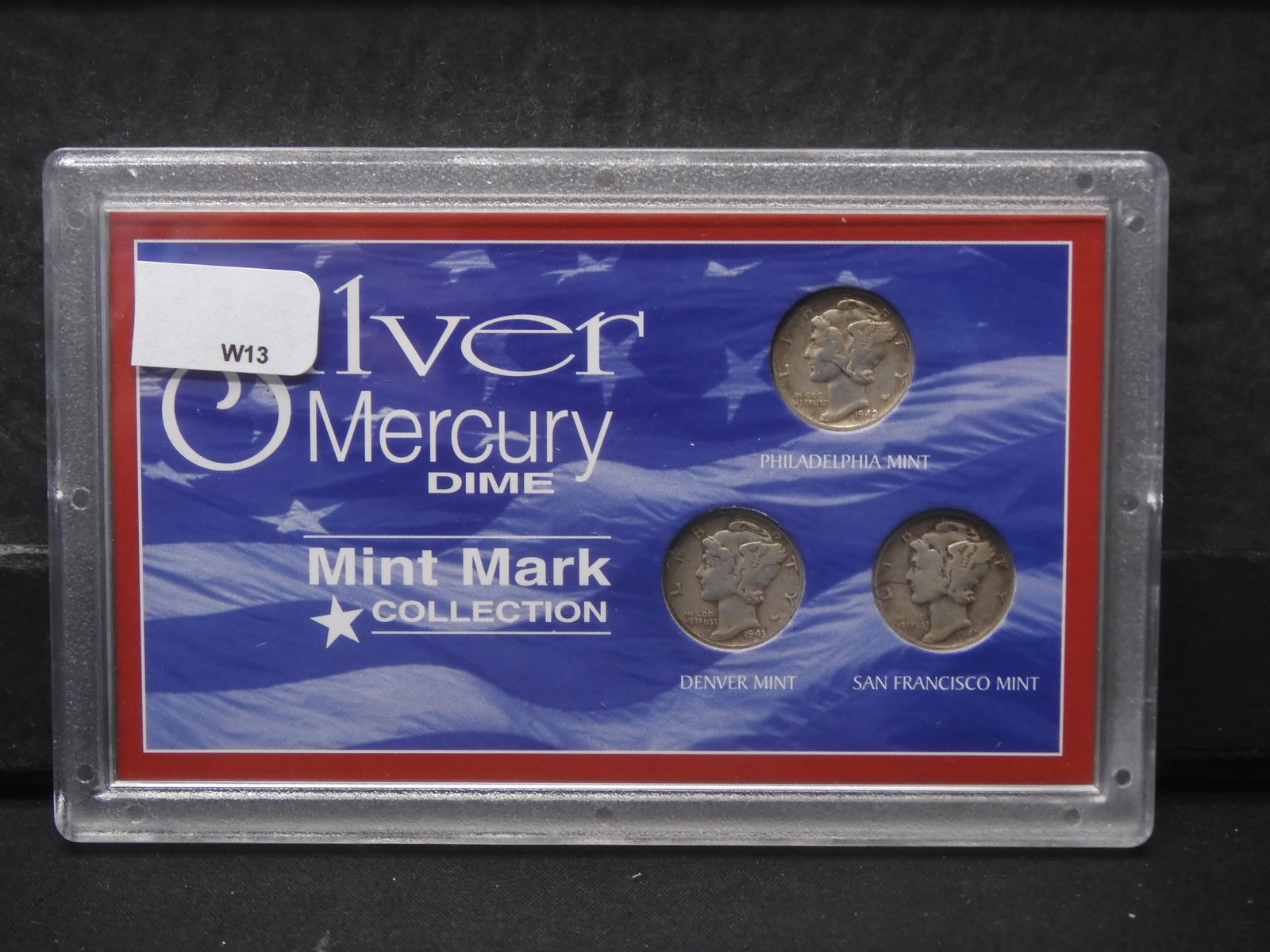 (3) Mercury Dimes 1942-P, 1943-D, 1945-S: (3) Mercury Dimes 1942-P, 1943-D, 1945-S