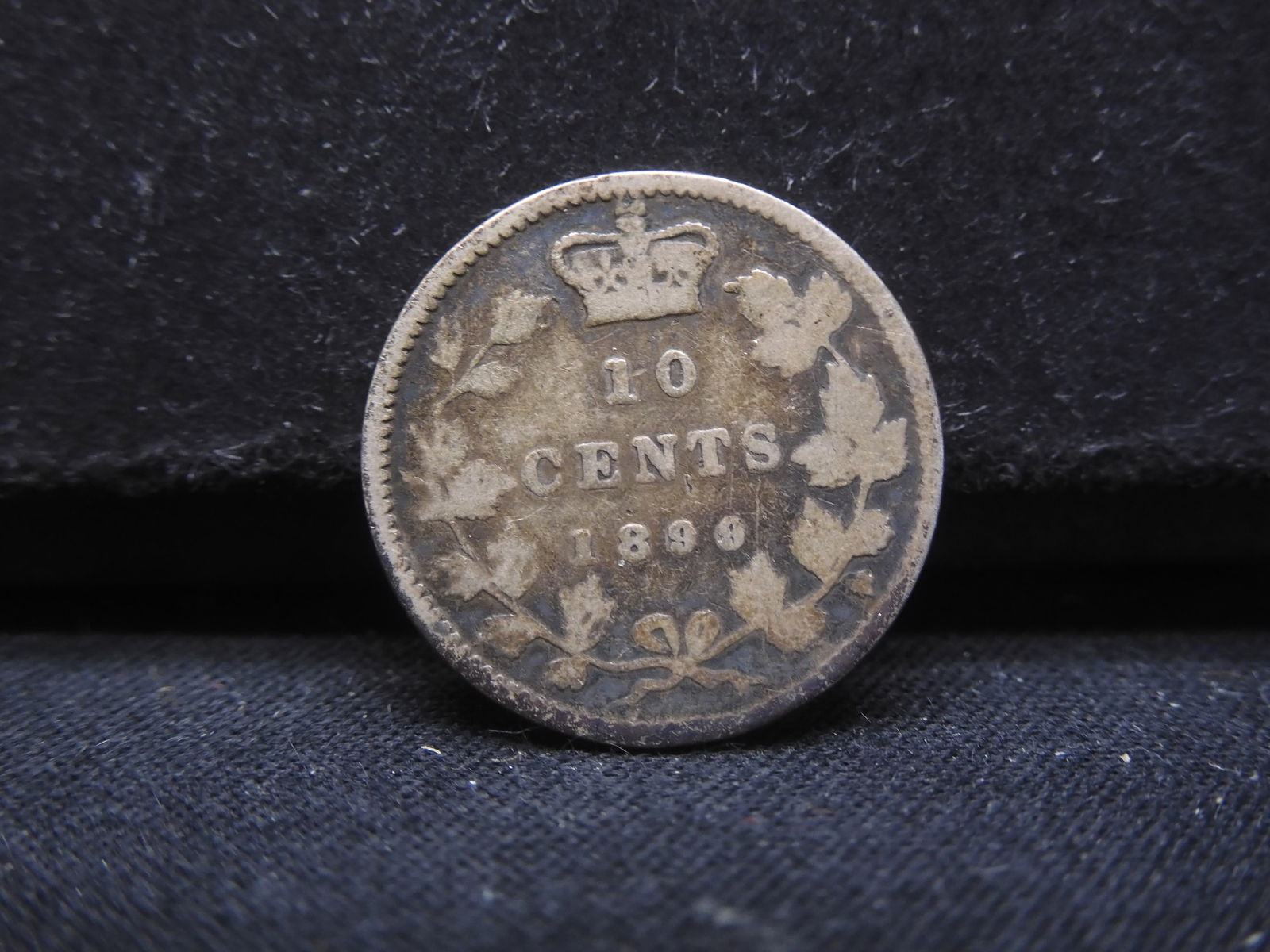 1899 Small 9's 10 Cents from Canada 92.5% Silver (1 of 2)
