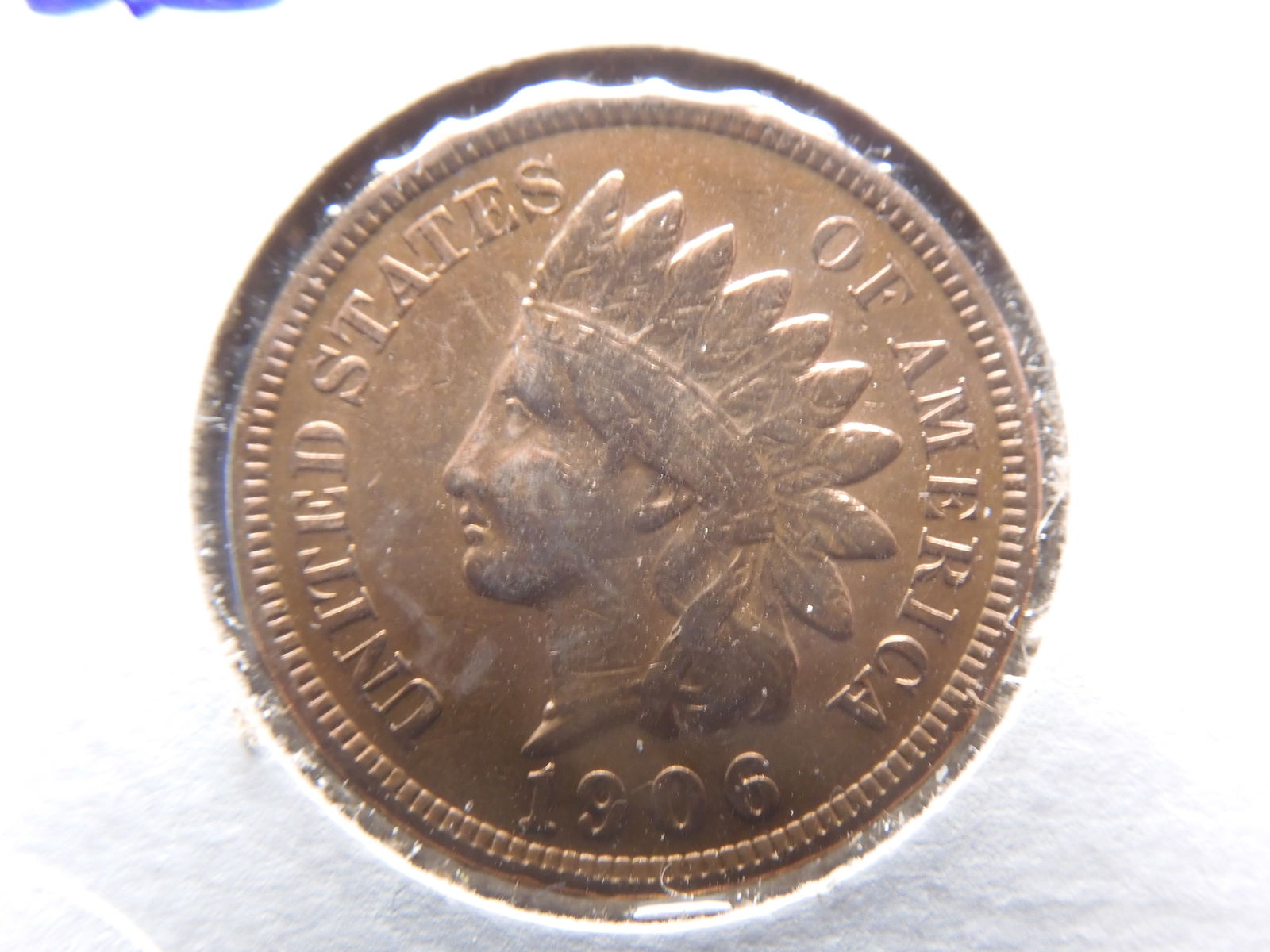 1906 Indian Head Cent Full Liberty, Red (1 of 3)