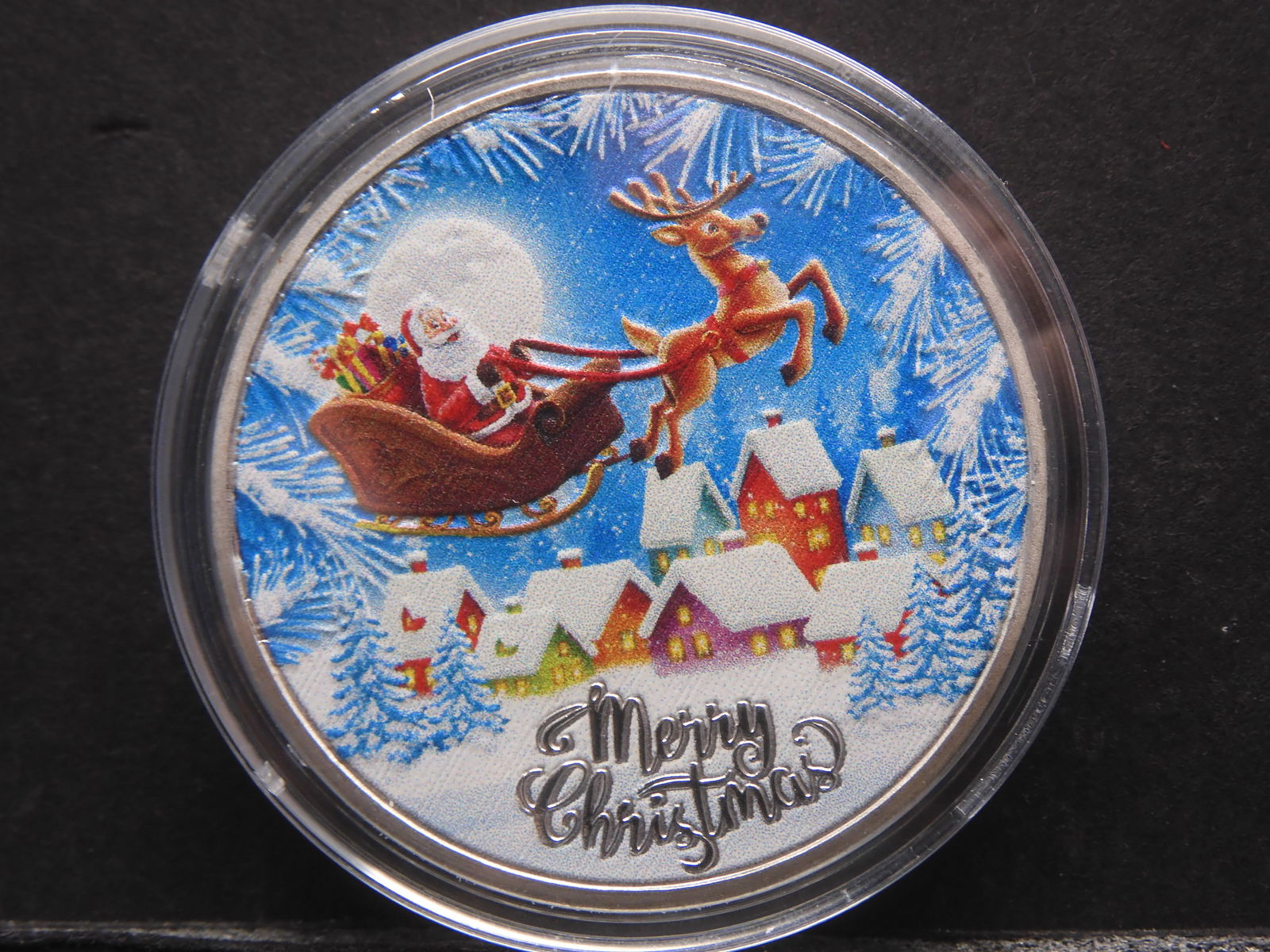 Merry Christmas Token-New, novelty, no silver (1 of 2)