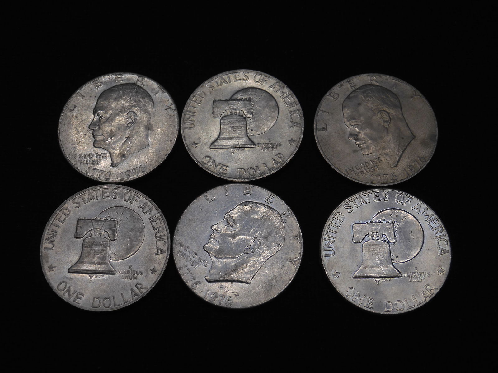 6 1976 Eisenhower Dollars (1 of 4)