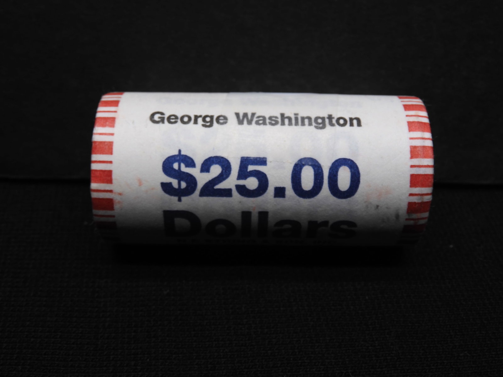 Roll Of 25 Brilliant Uncirculated 2007 George Washington Presidential Dollars In Original Unopened: Roll Of 25 Brilliant Uncirculated 2007 George Washington Presidential Dollars In Original Unopened Gov't Issue Roll.