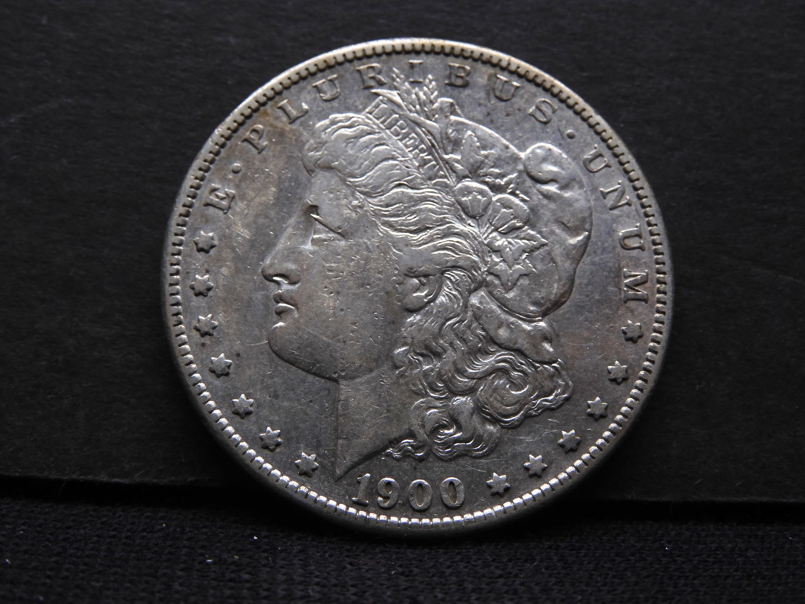 1900-S Morgan Dollar.  Semi-Key.  AU. (1 of 3)