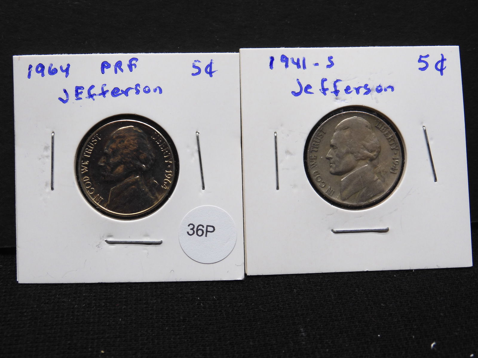 1941-S + 1964 Proof Jefferson Nickels (1 of 3)