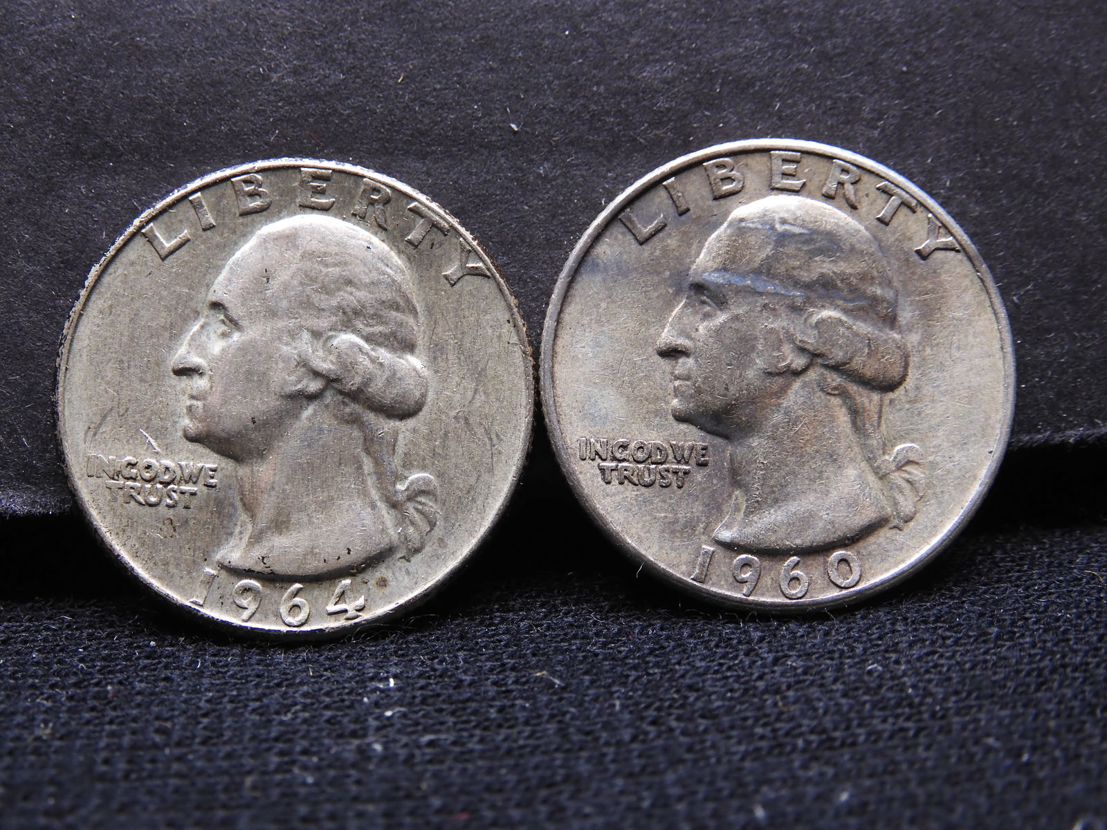 1960 + 1964-D Washington Quarters (1 of 3)